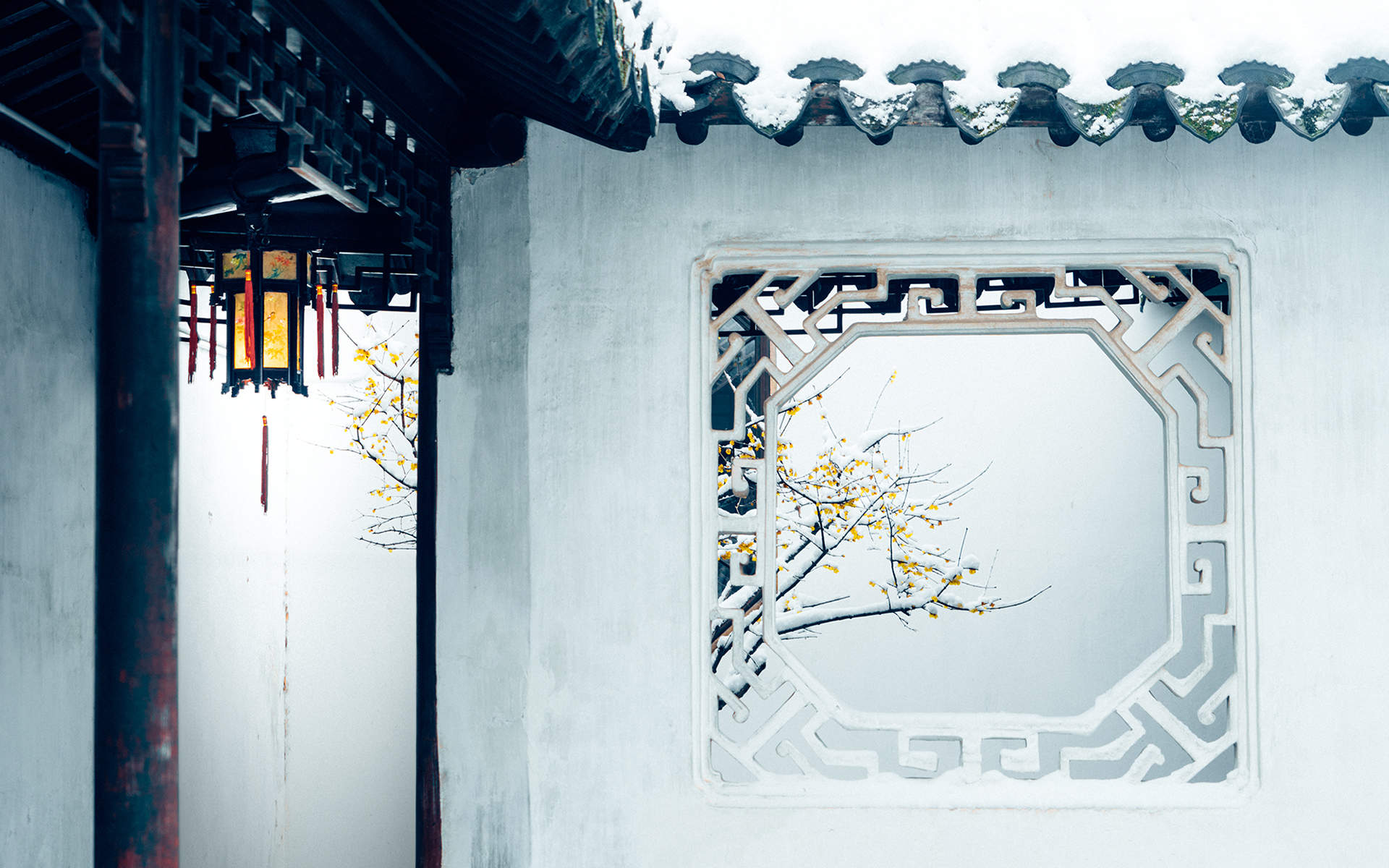 冬天雪景唯美手机壁纸图片图片