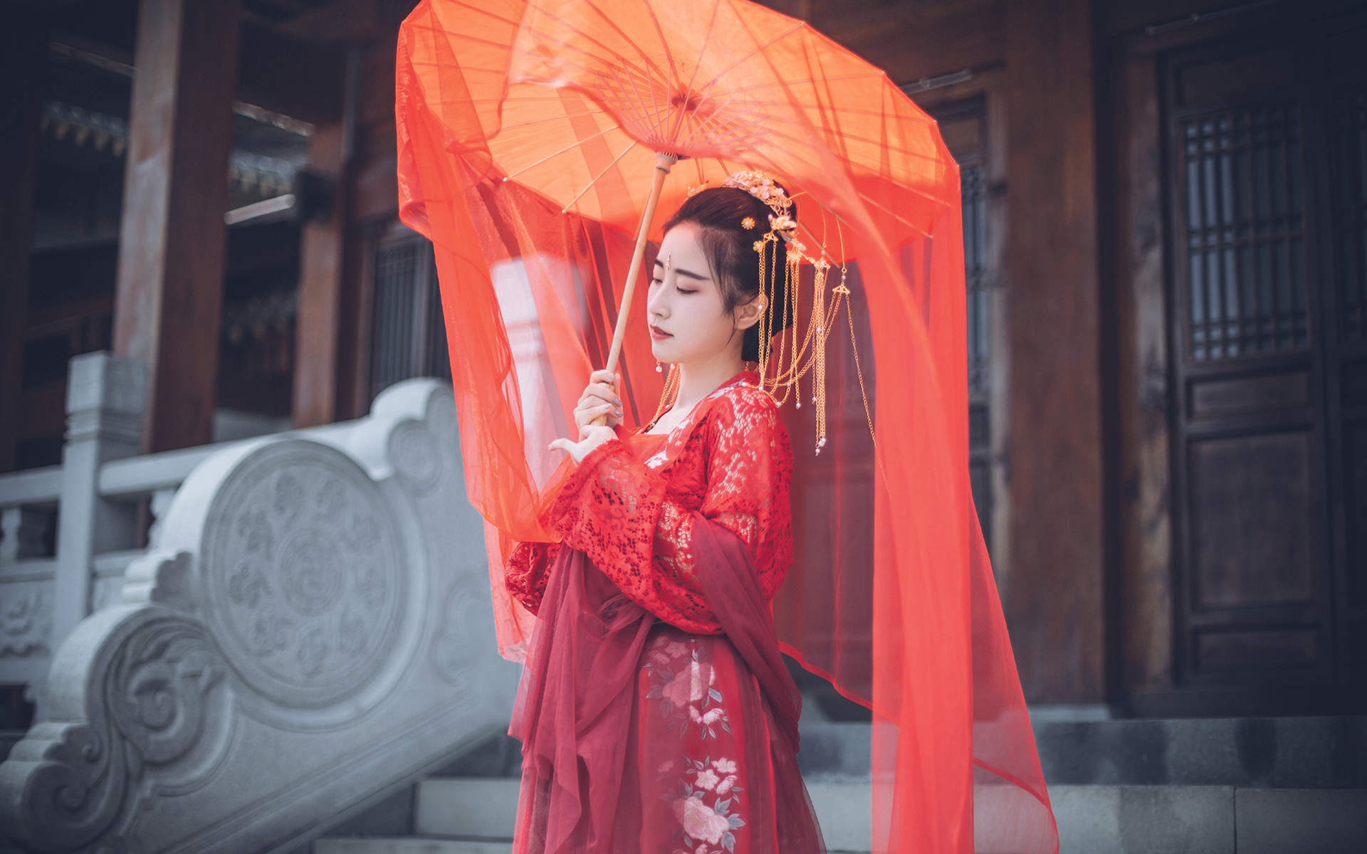 汉服美女图片