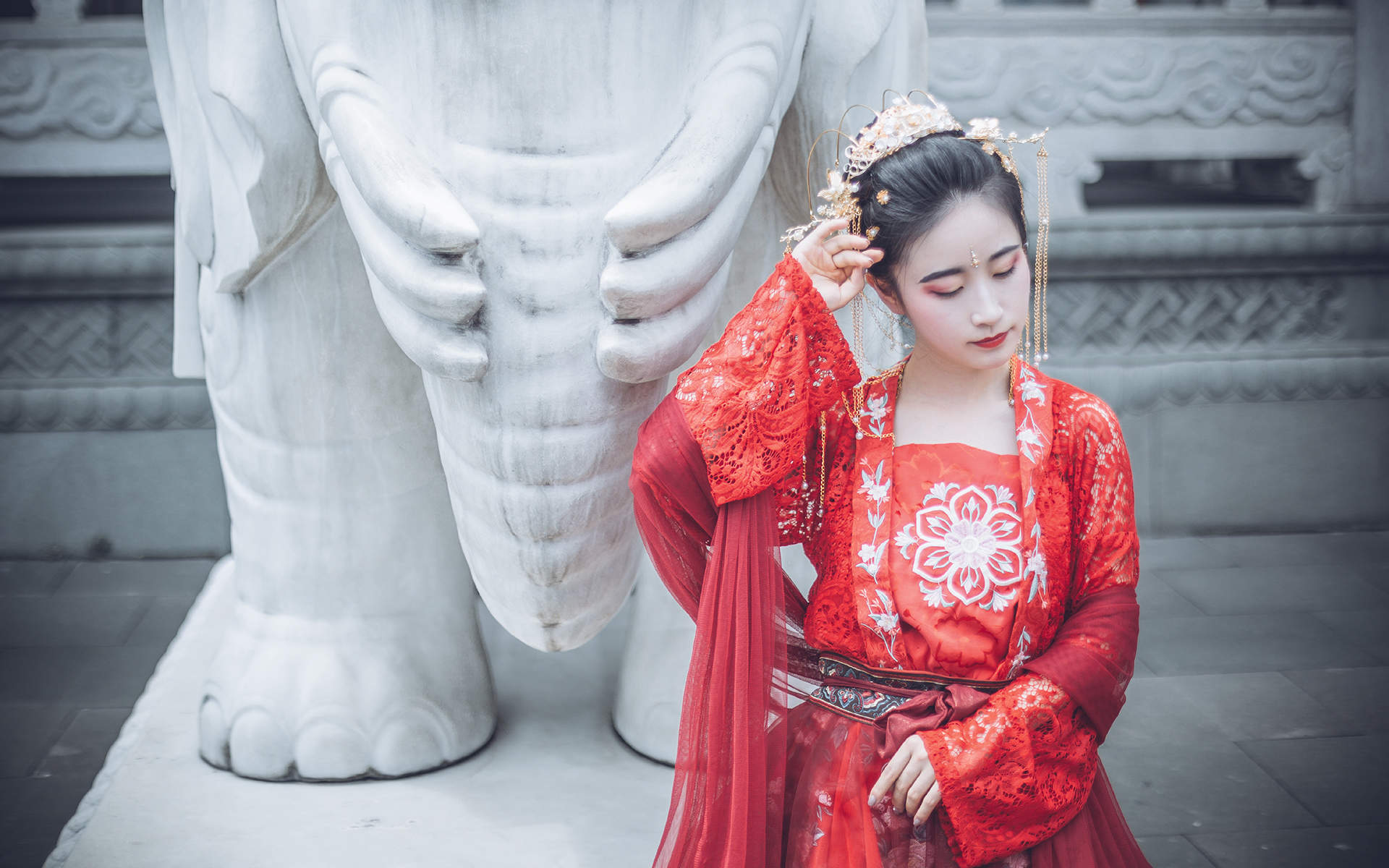 汉服美女图片