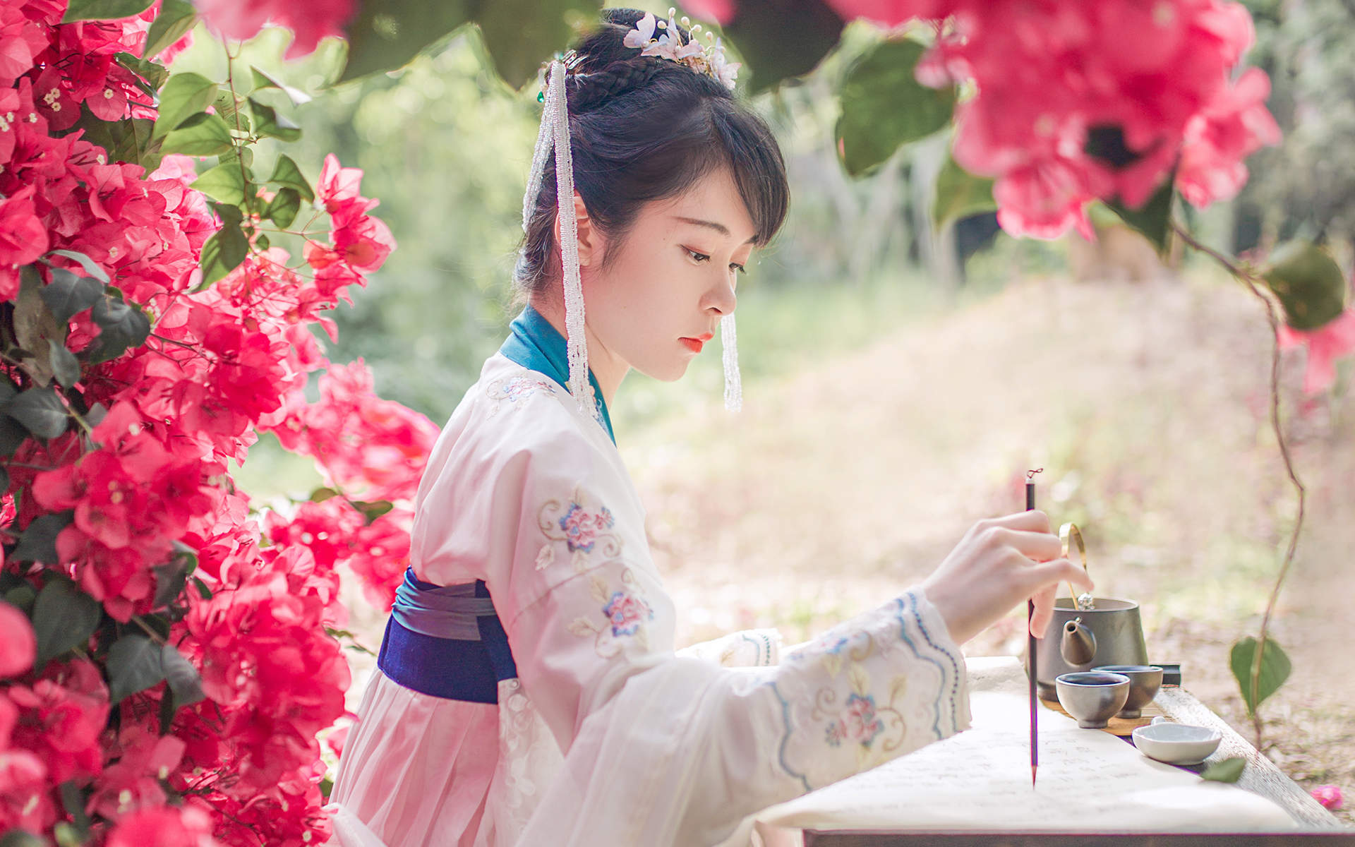 汉服美女图片
