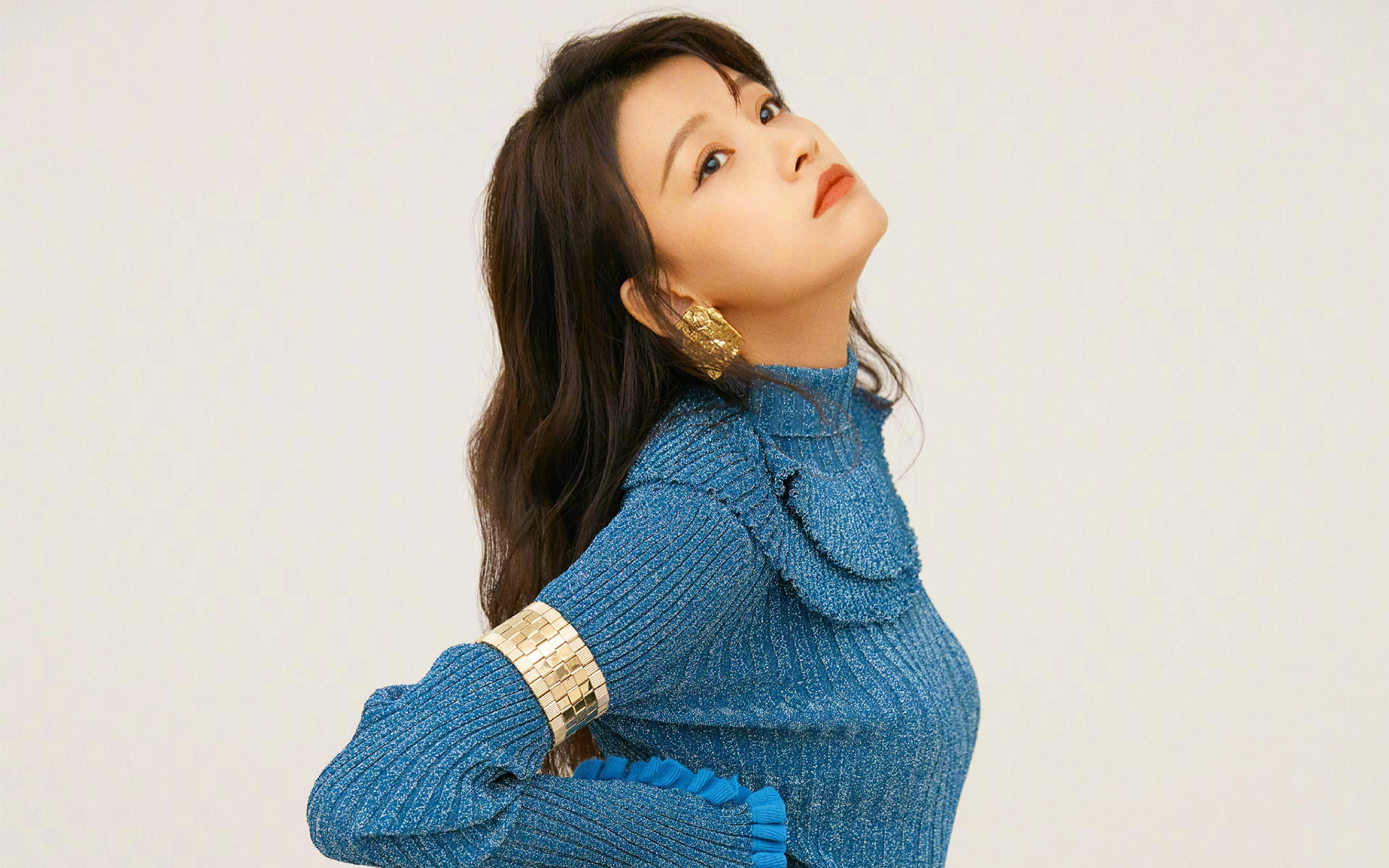 林省通化市集安女明星孙怡清新甜美写真桌面壁纸图片
