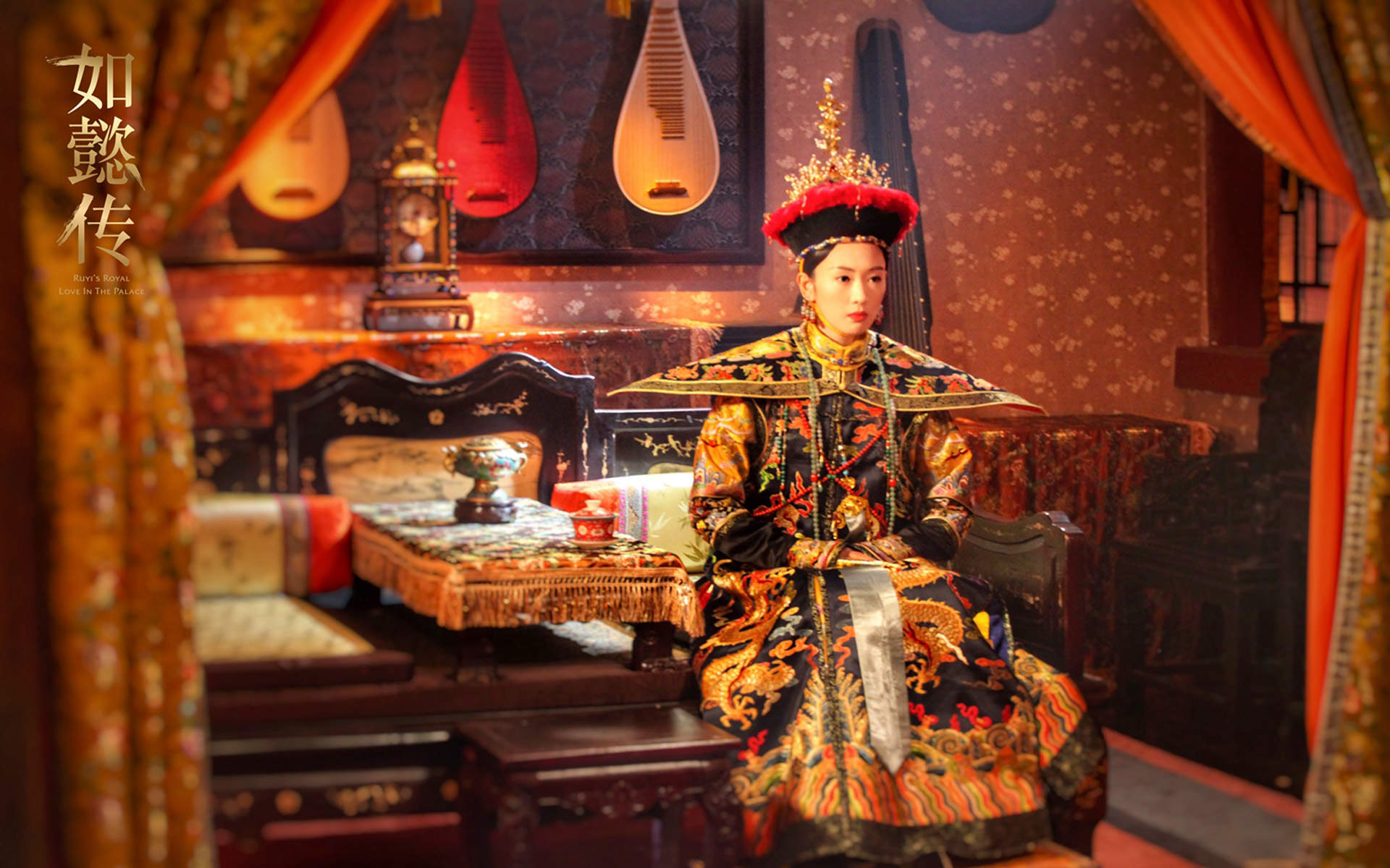 中国内地云南昆明女演员童瑶时尚写真电脑宽屏壁纸图片