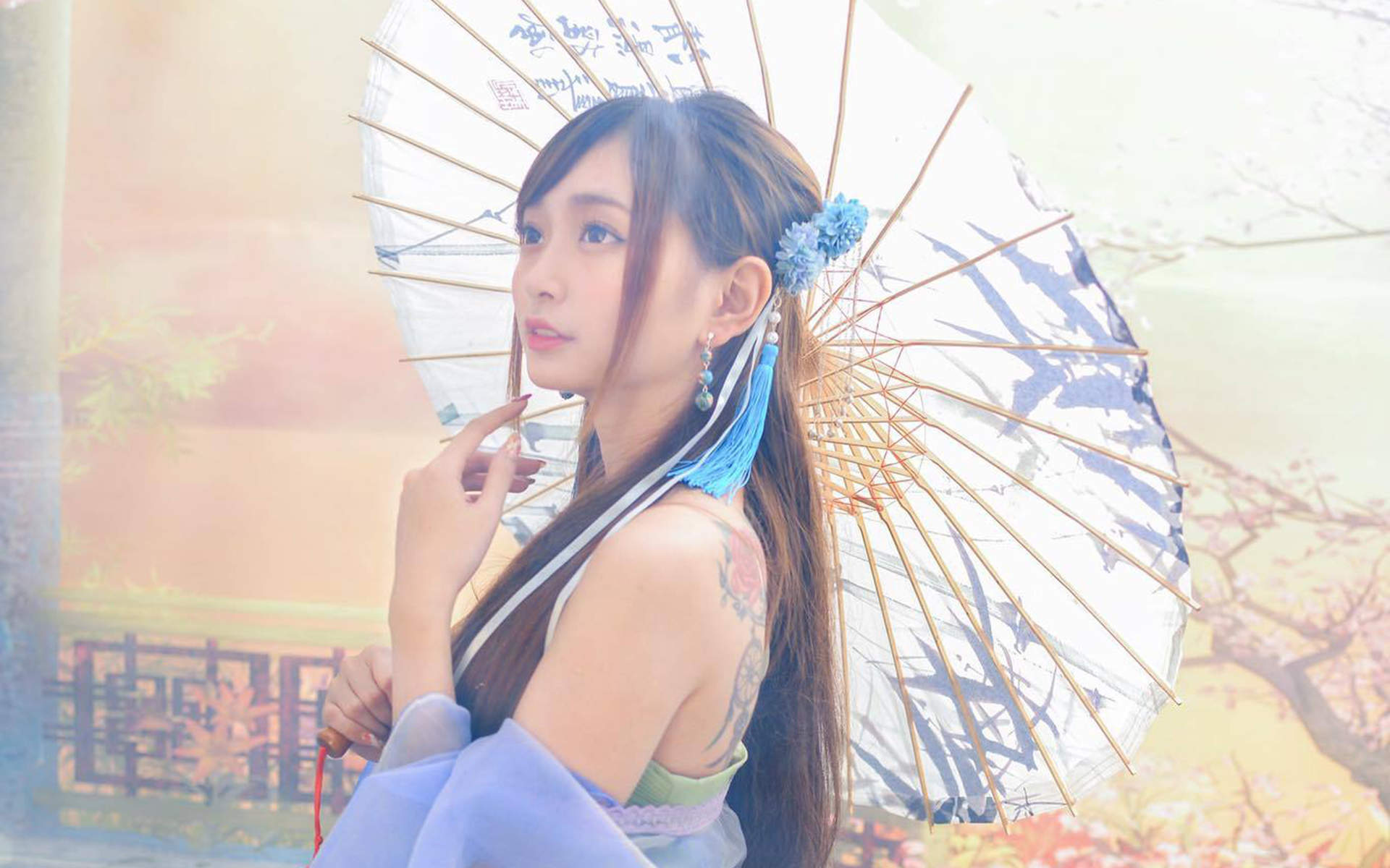 汉服美女图片
