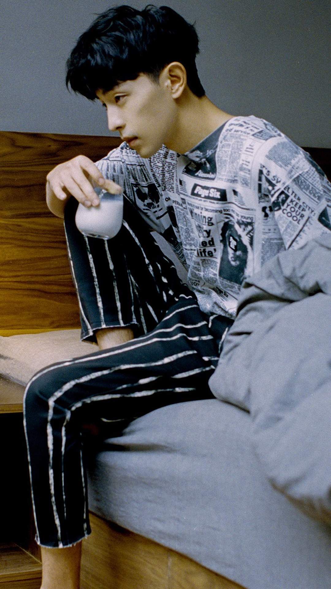 高清河北省石家庄男明显邓伦帅气迷人写真图片手机壁纸图片