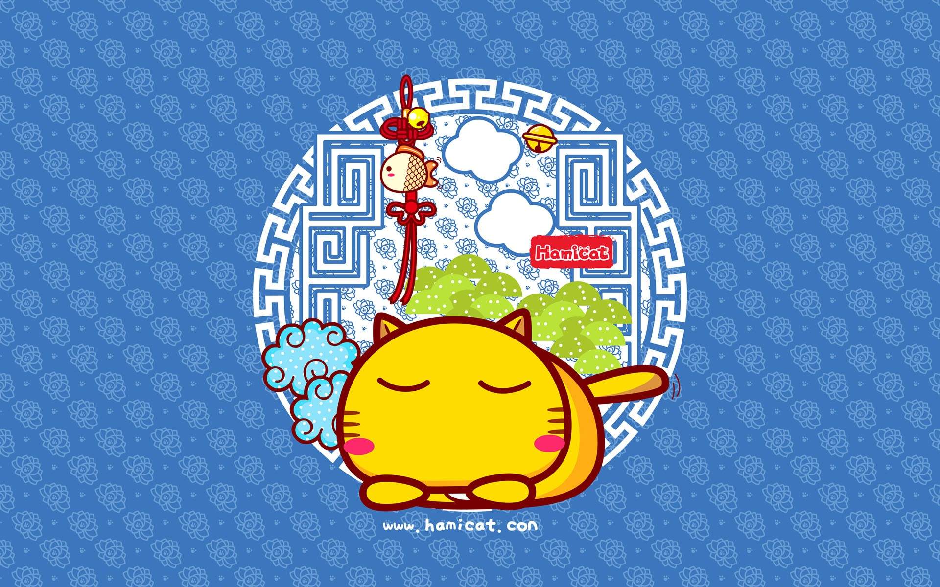 哈咪猫中国风卡通图片电脑壁纸图片