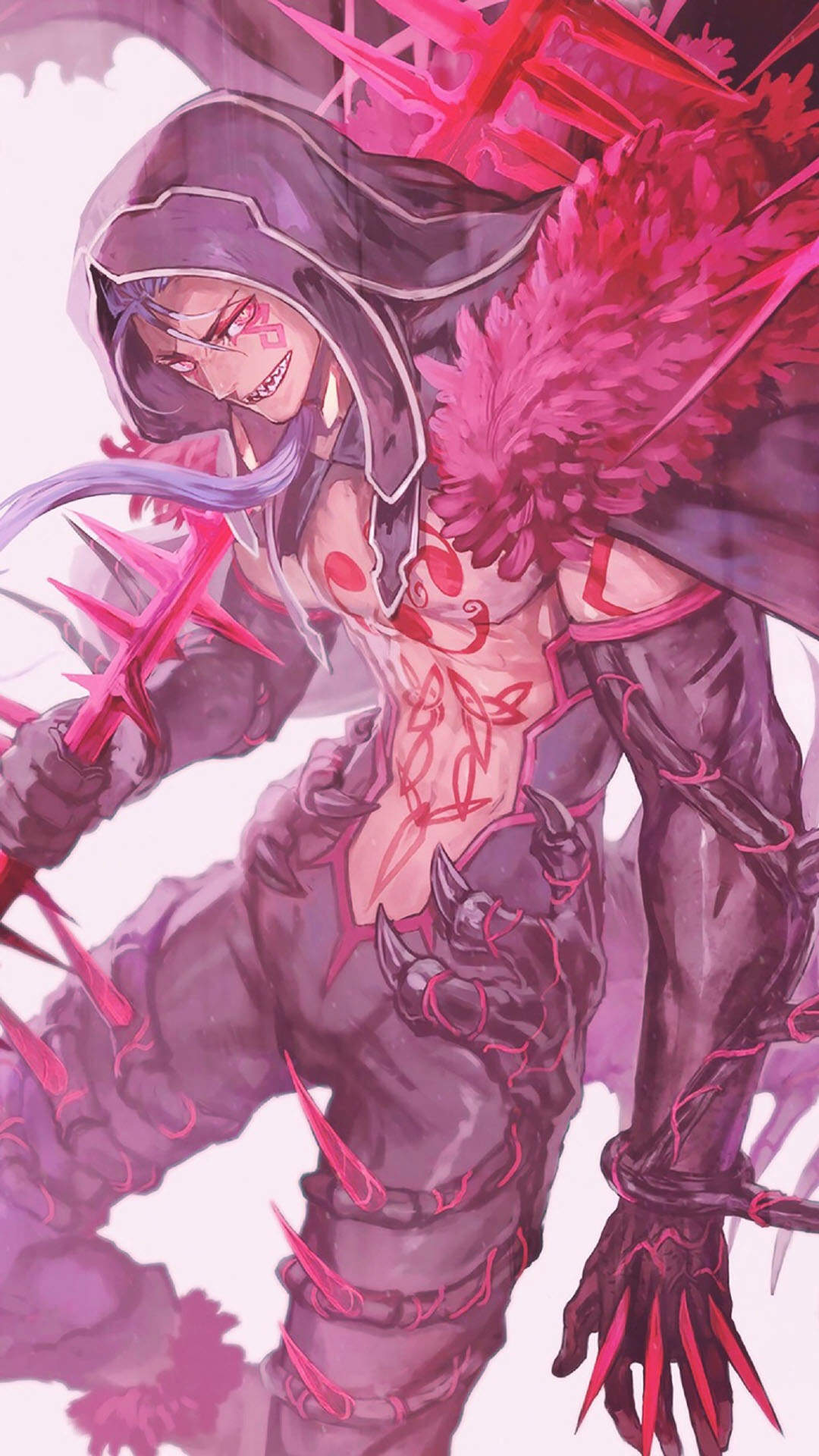 呆萌动漫人物插画高清手机壁纸图片