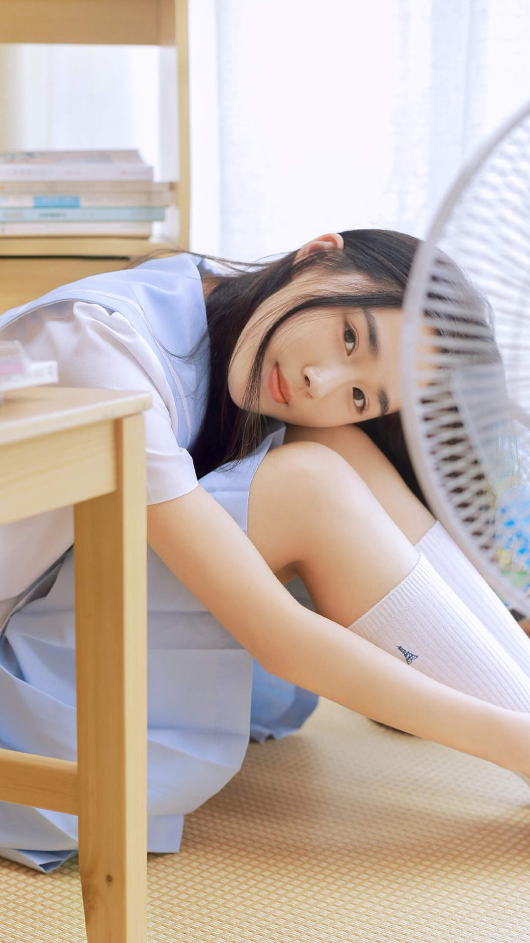 高清校花90后可爱清纯学生妹高清桌面壁纸图片