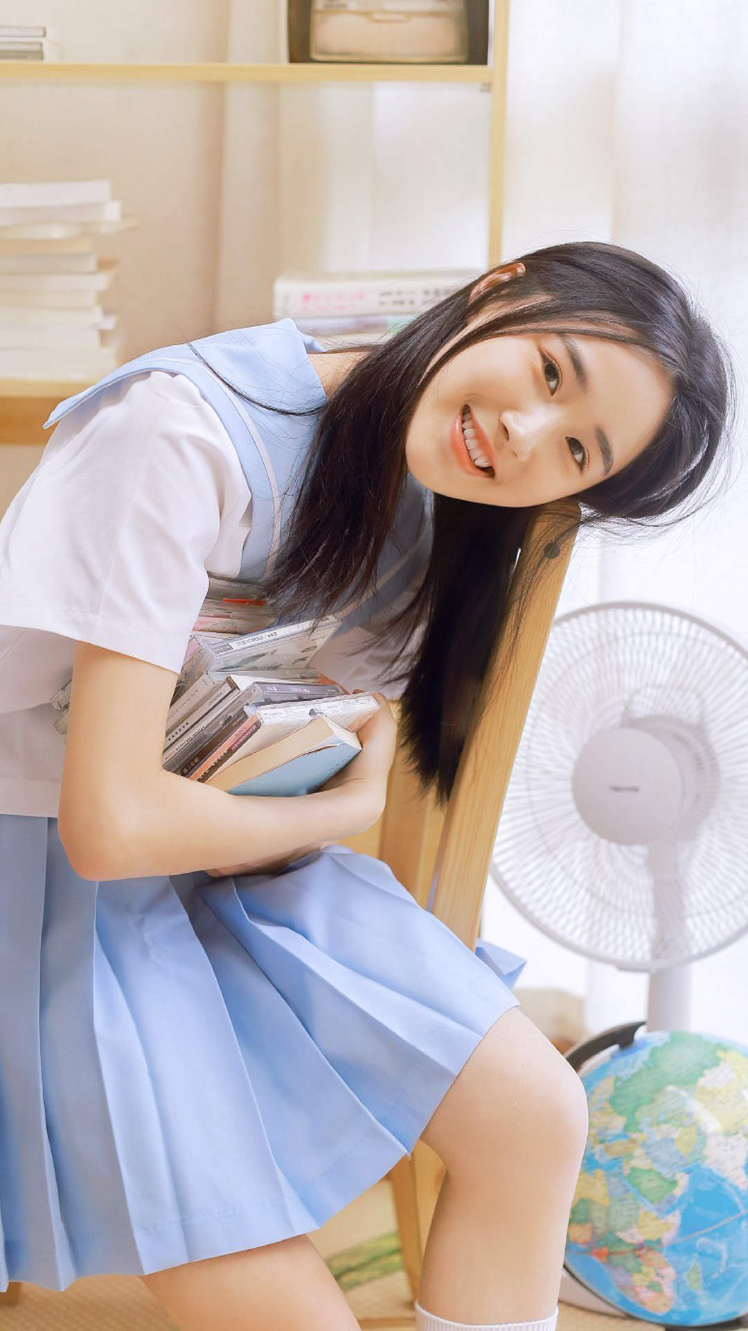 高清校花90后可爱清纯学生妹高清桌面壁纸图片