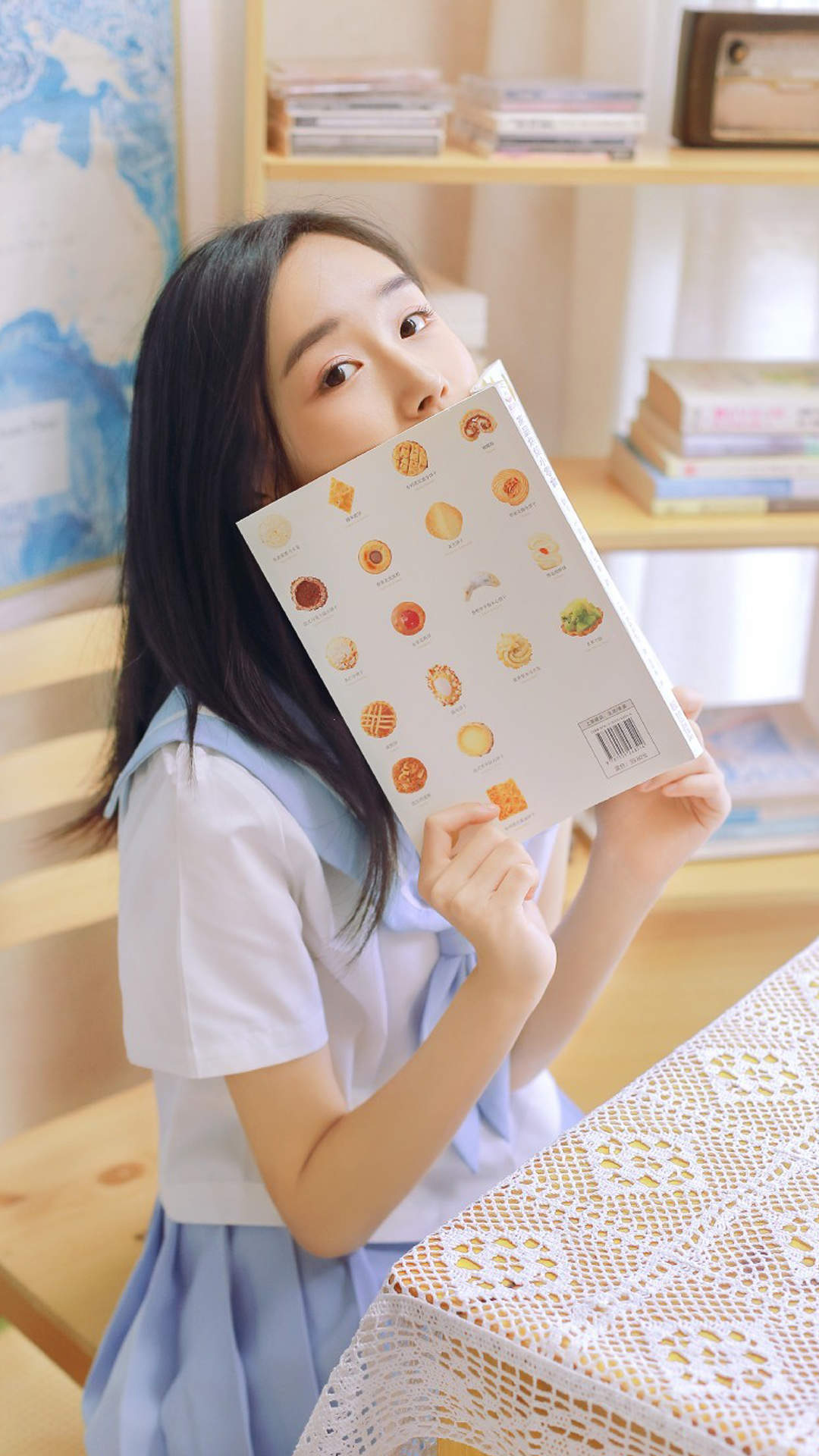 高清校花90后可爱清纯学生妹高清桌面壁纸图片