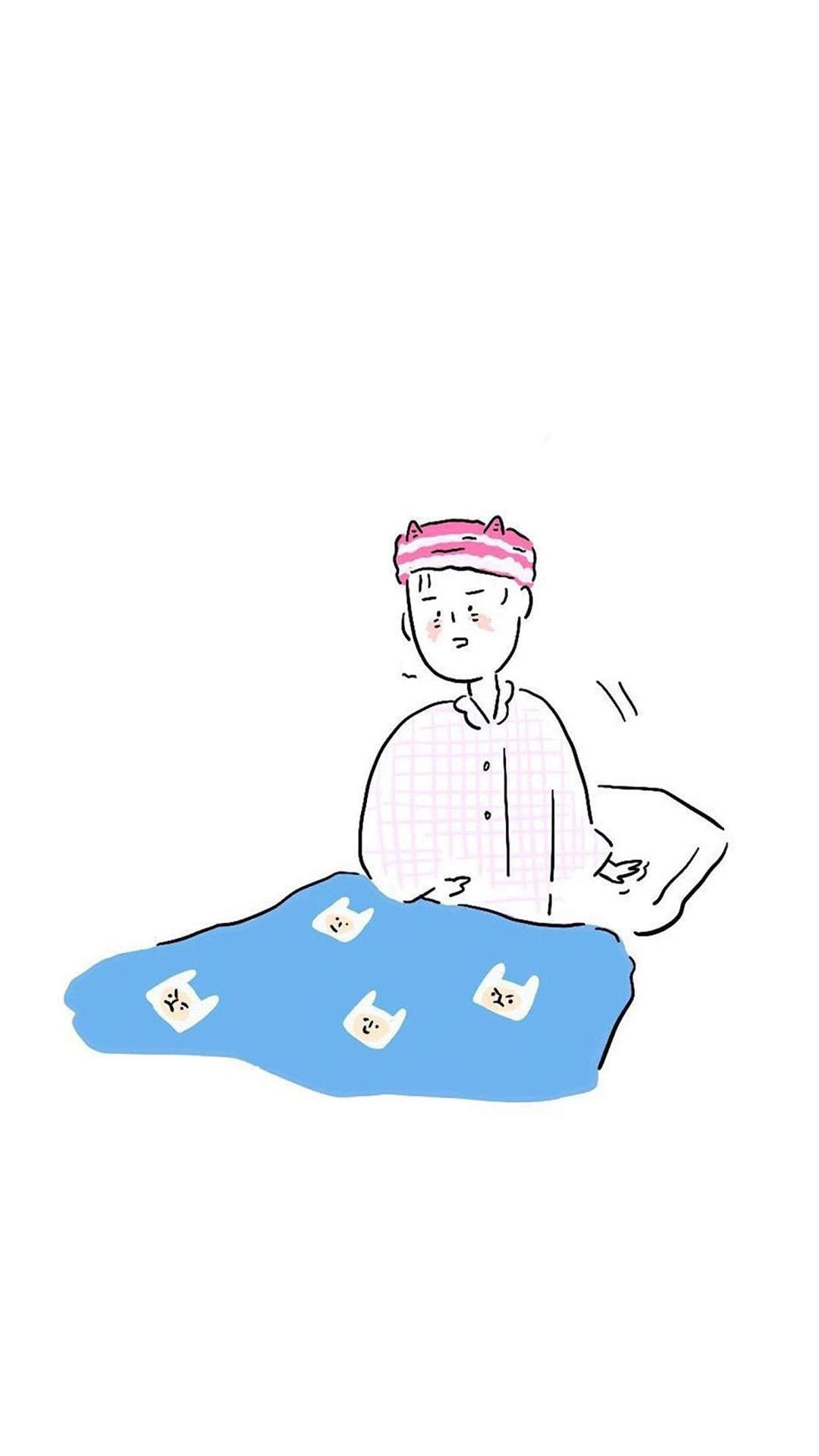 陈情令卡通人物插画高清手机壁纸图片
