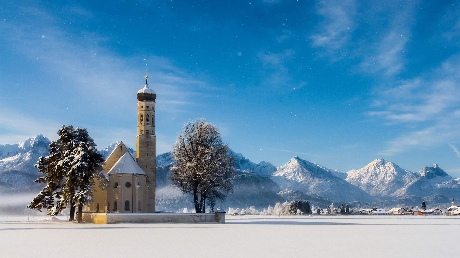 清新唯美雪景图手机壁纸图片