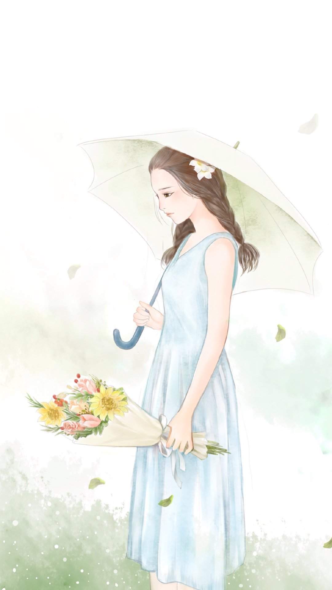 陈情令卡通人物插画高清手机壁纸图片