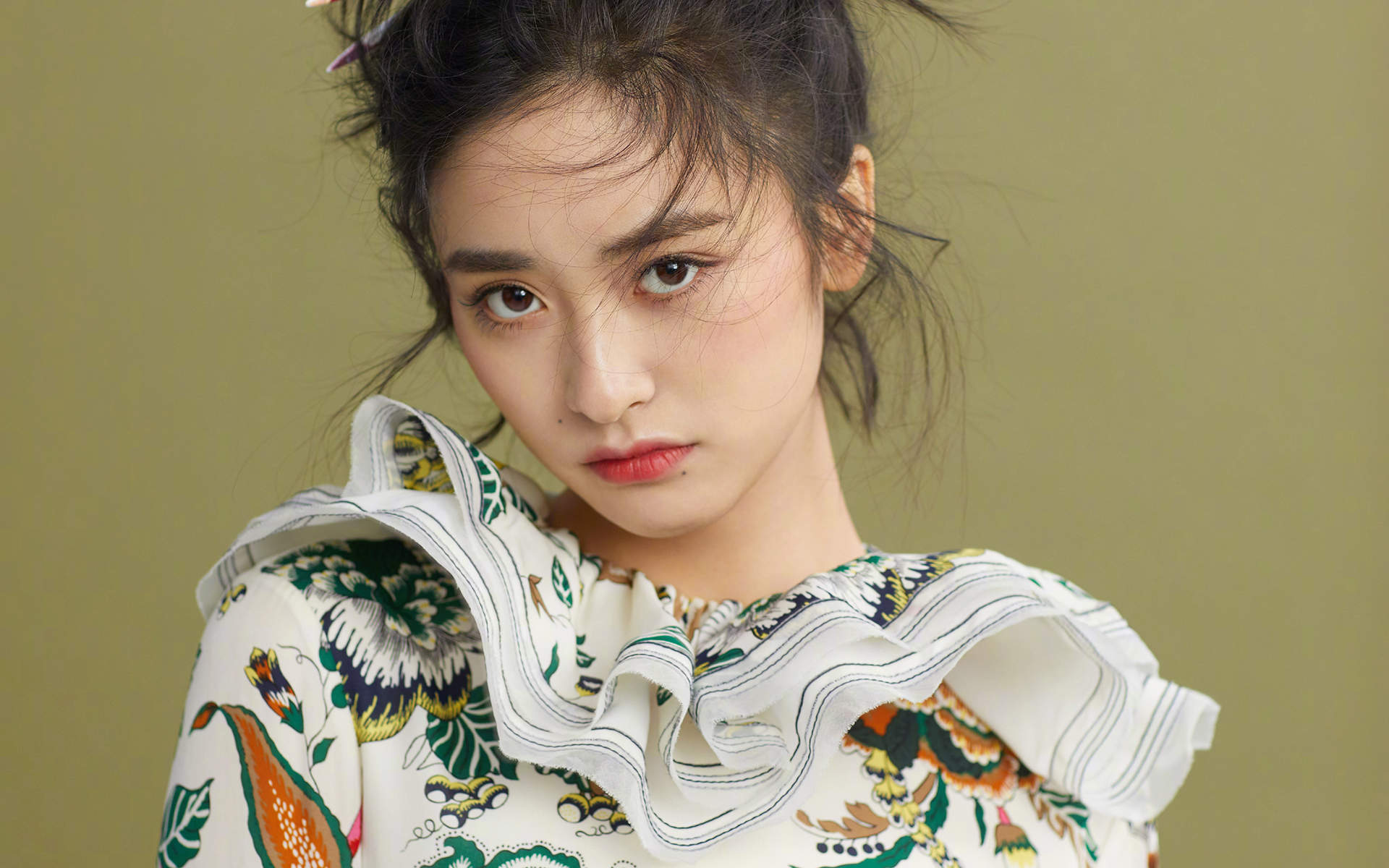 高清美女沈月连衣裙清新甜美写真图片图片