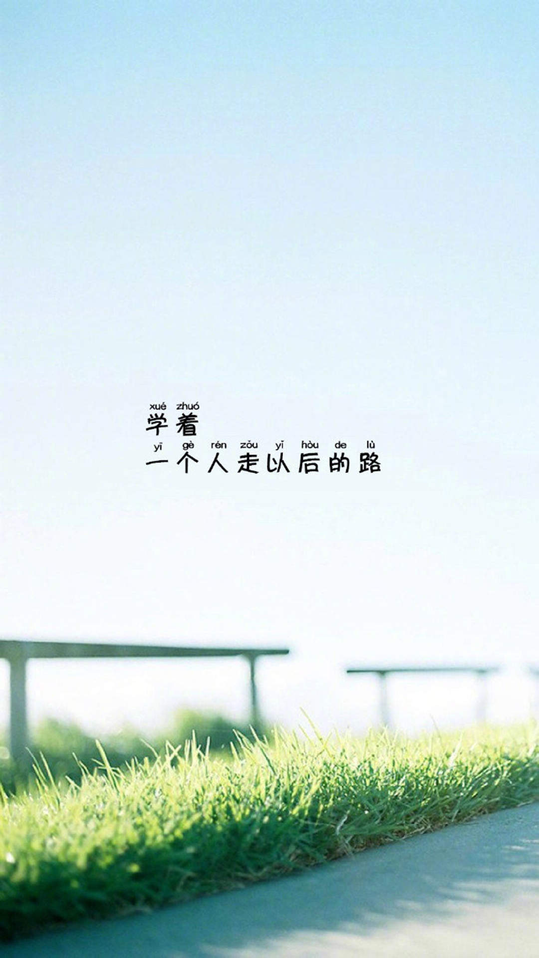 清新文字控文艺风手机壁纸图片