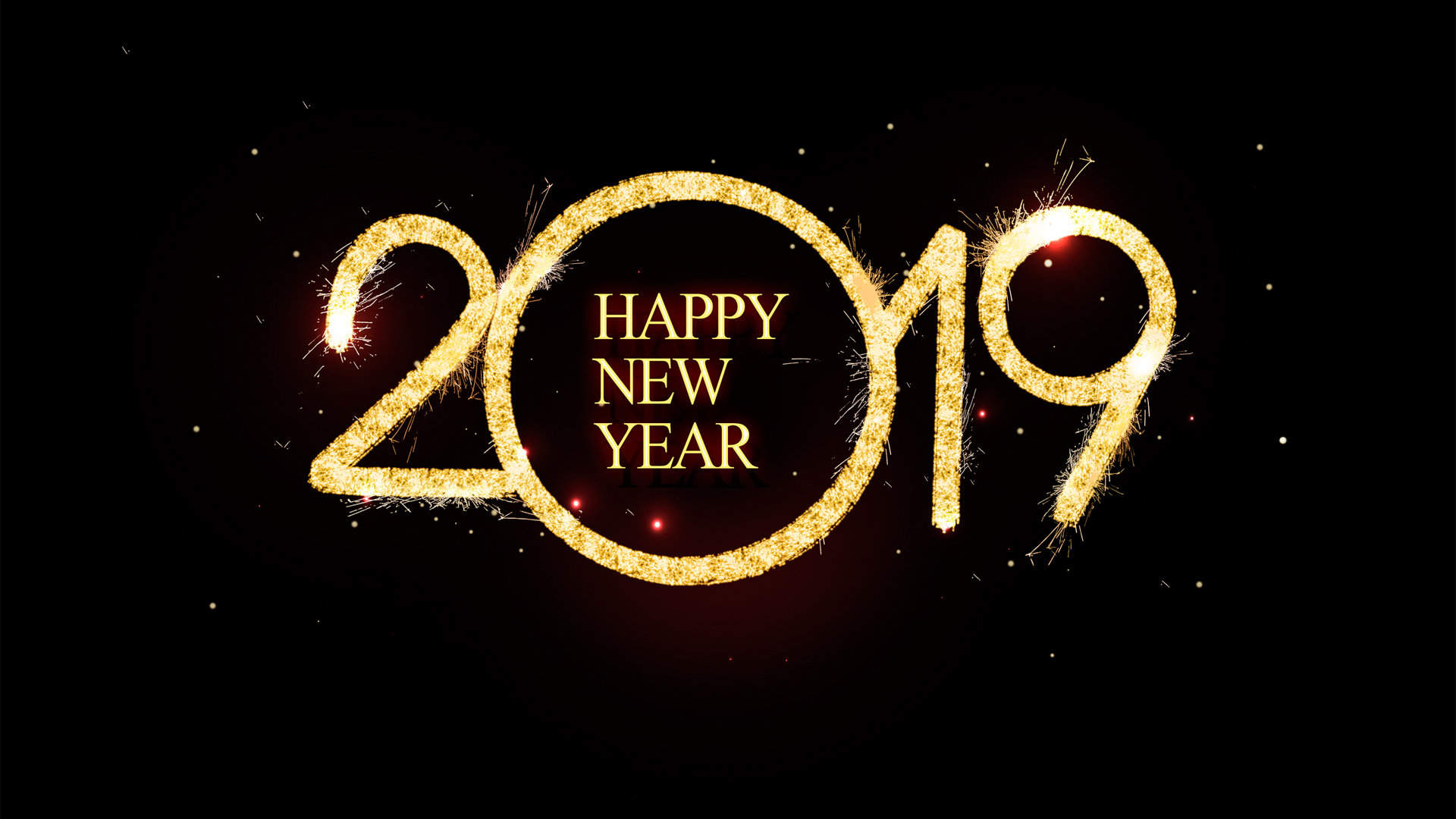 2019简约数字创意桌面壁纸图片