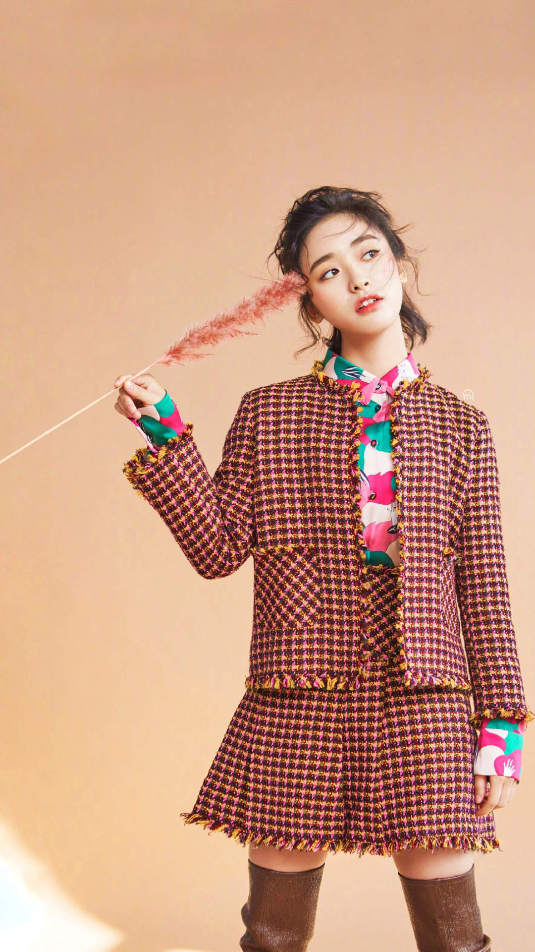 高清美女沈月连衣裙清新甜美写真图片图片