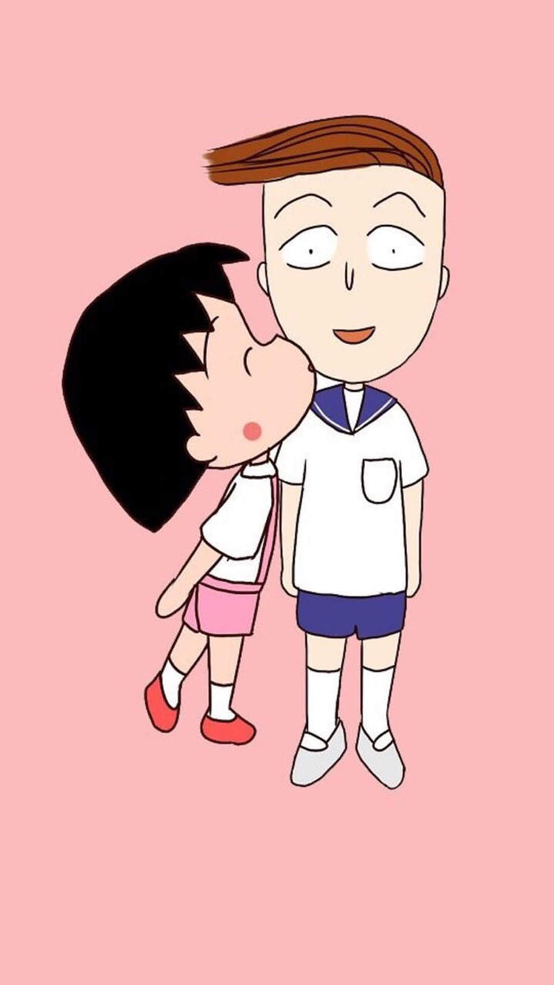 可爱樱桃小丸子手机壁纸图片
