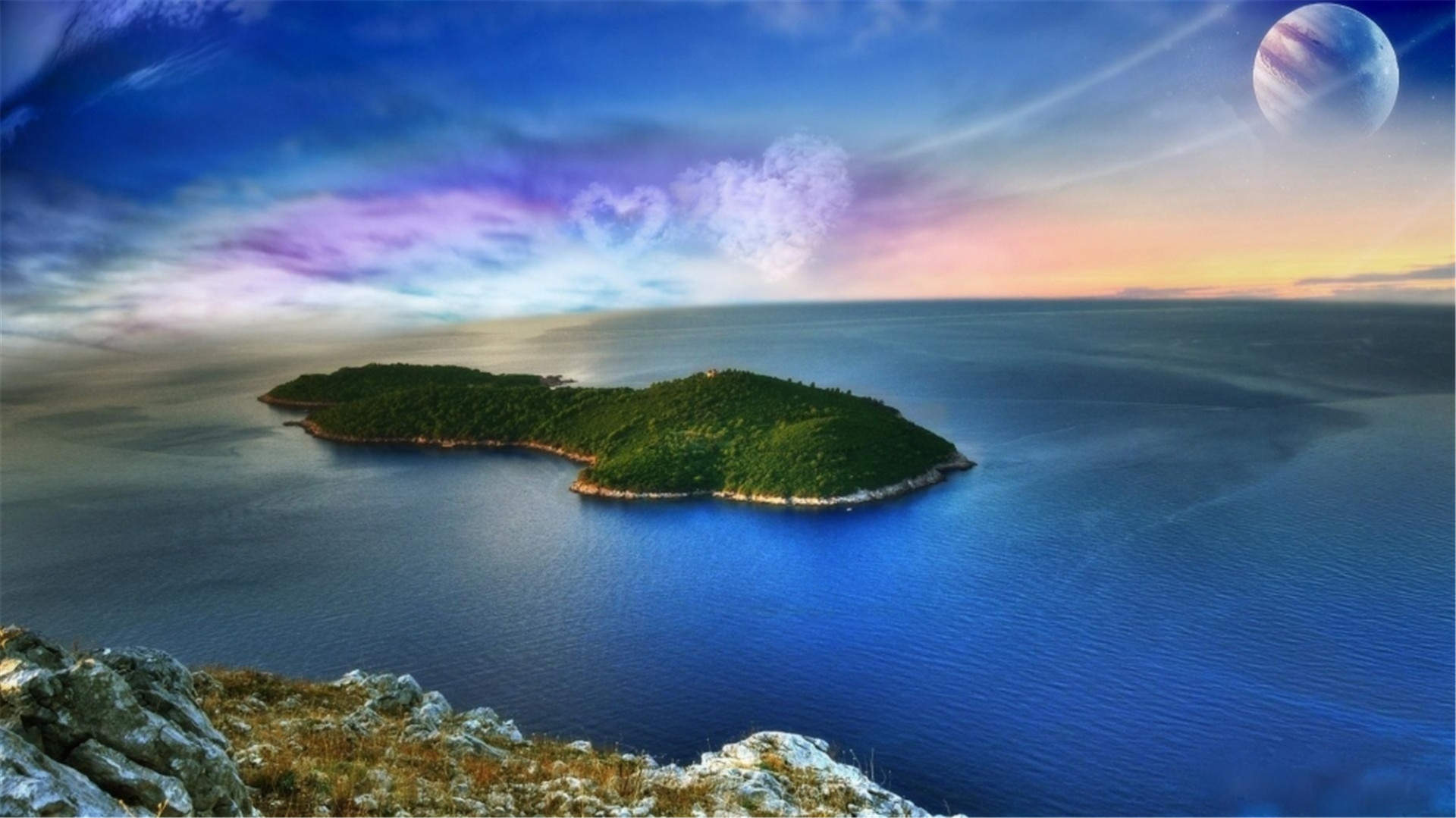 小清新唯美海边风景高清手机壁纸图片