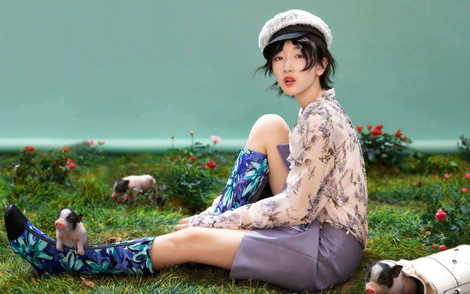高清中国内地影视河北省石家庄女演员周冬雨甜美小清新高清桌面壁纸图片