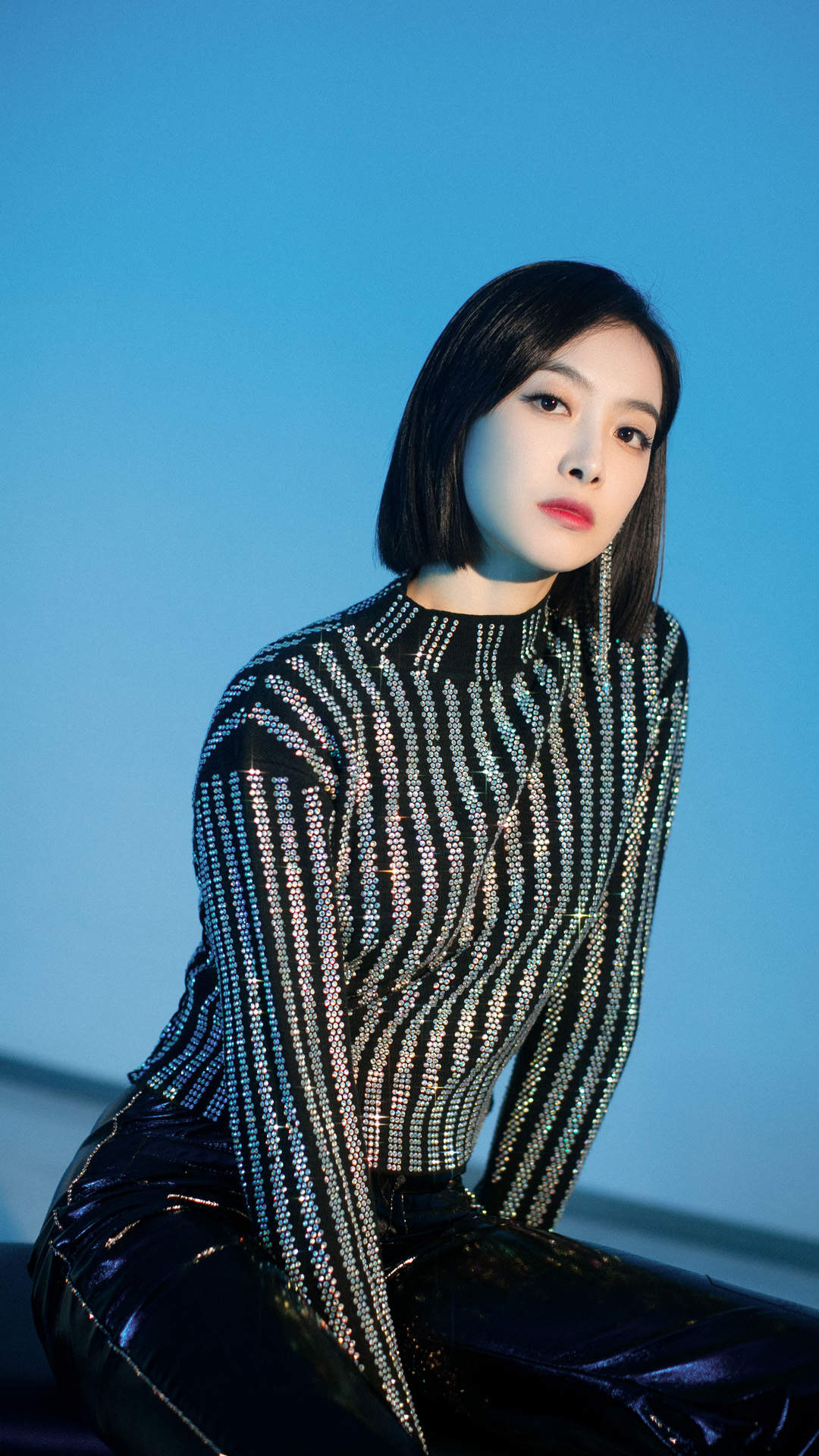 山东省青岛女演员宋茜妩媚动人写真桌面壁纸图片