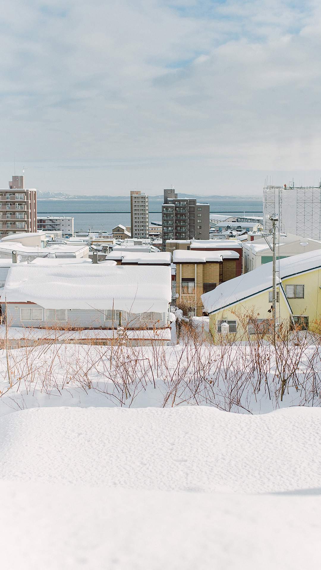 冬季城市雪景高清手机壁纸图片