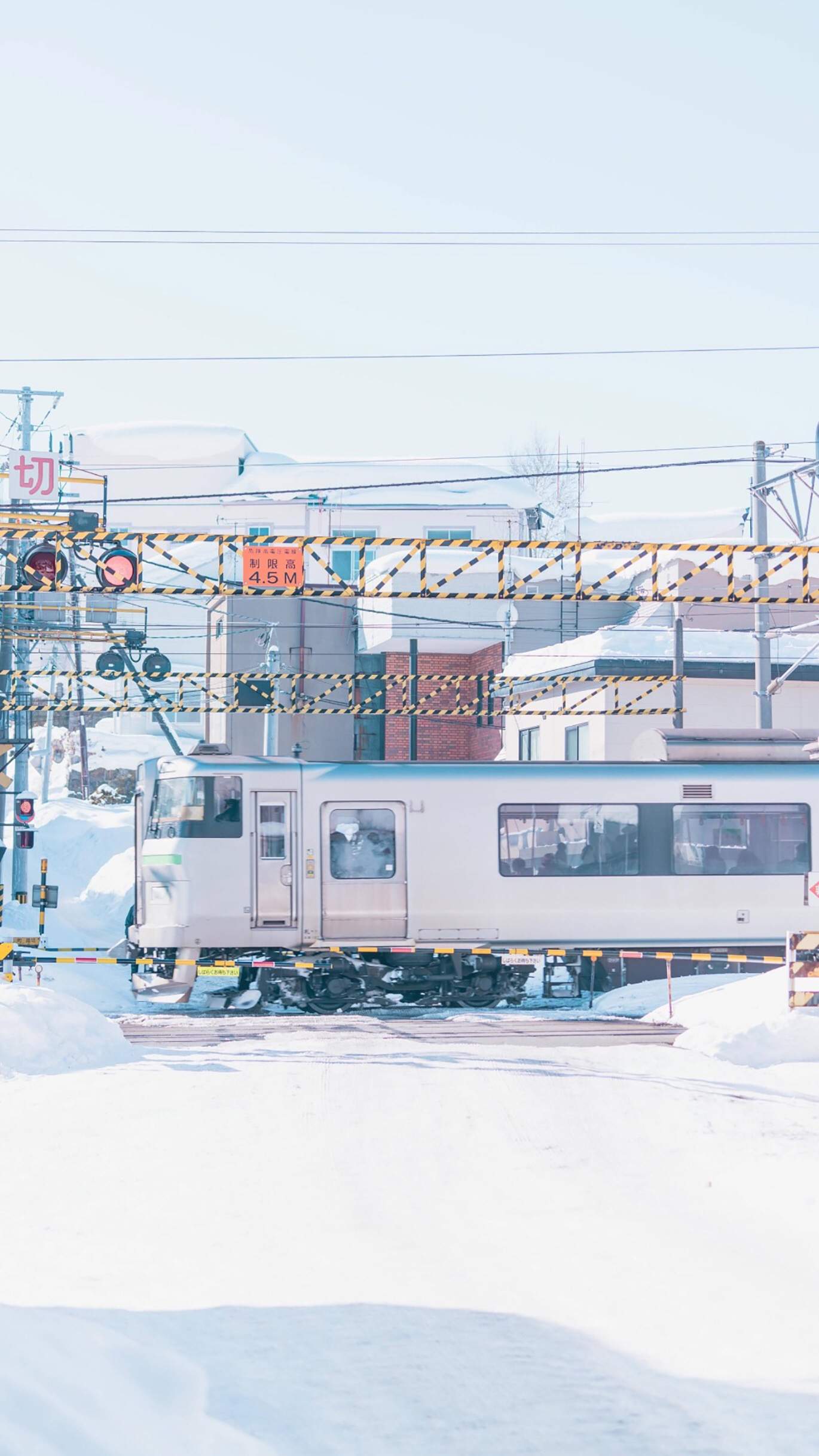 清新唯美雪景图手机壁纸图片