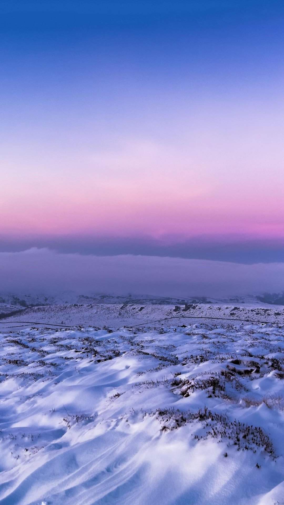 清新唯美雪景图手机壁纸图片