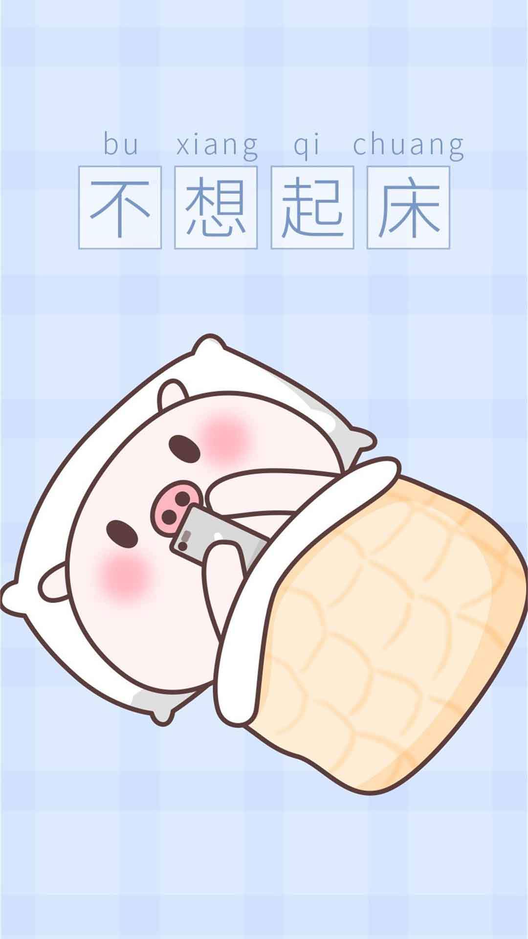 2019猪年可爱卡通小猪图片手机壁纸图片