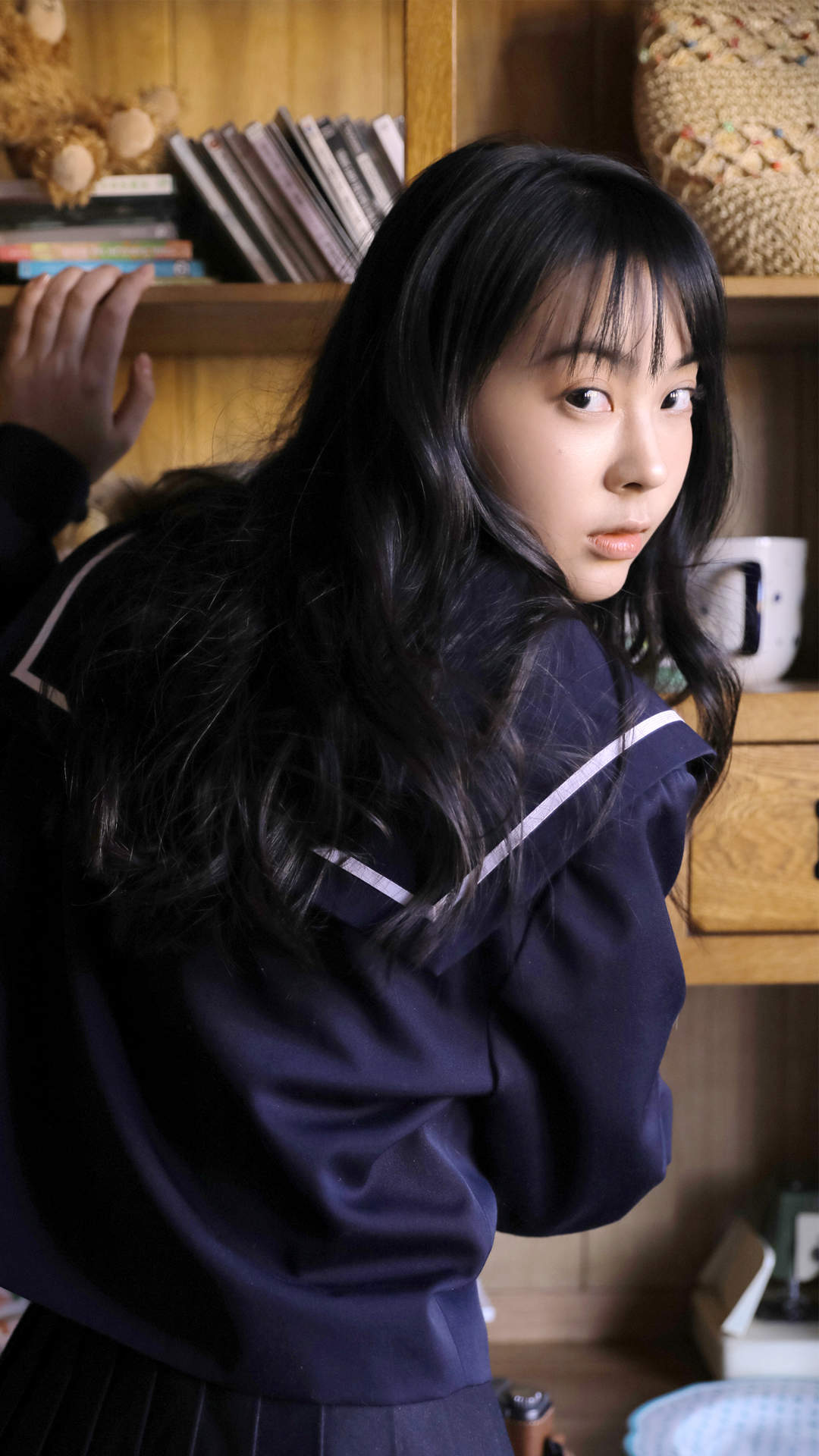 高清校花90后可爱清纯学生妹高清桌面壁纸图片