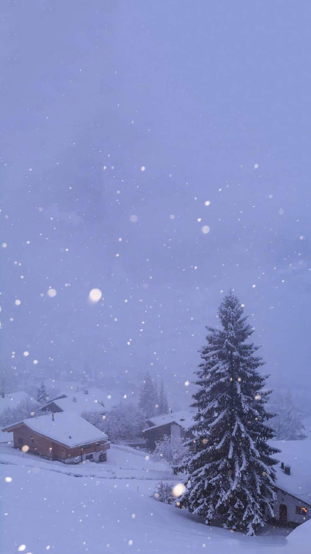 梦幻唯美冬日雪景图片手机壁纸图片