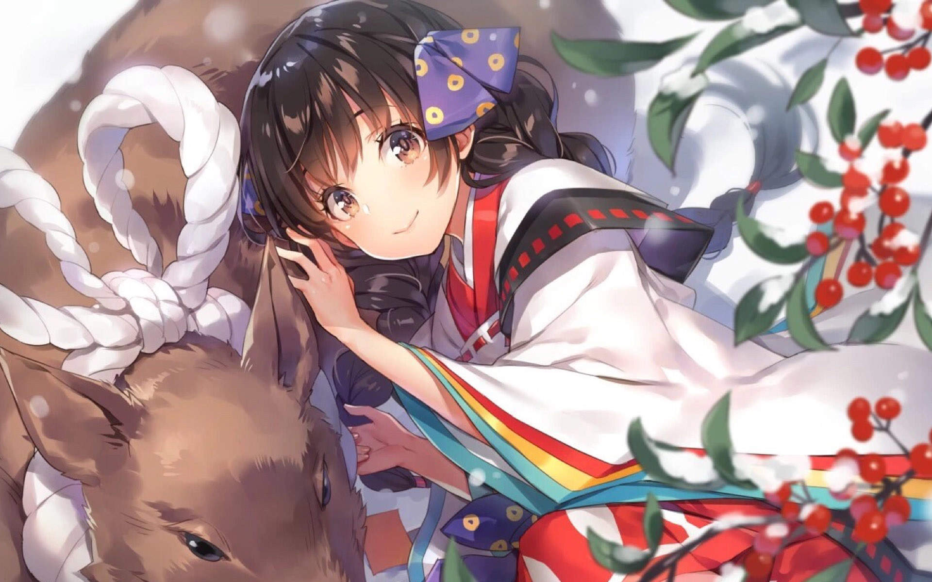 元气动漫少女高清二次元桌面壁纸图片