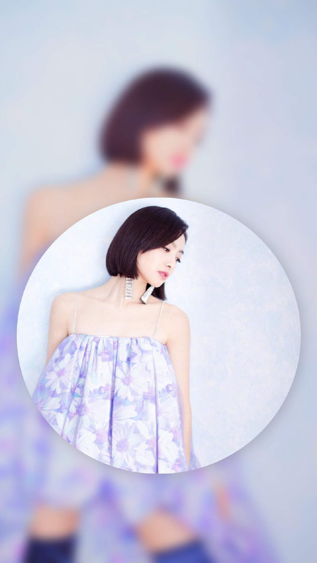 山东省青岛女演员宋茜妩媚动人写真桌面壁纸图片