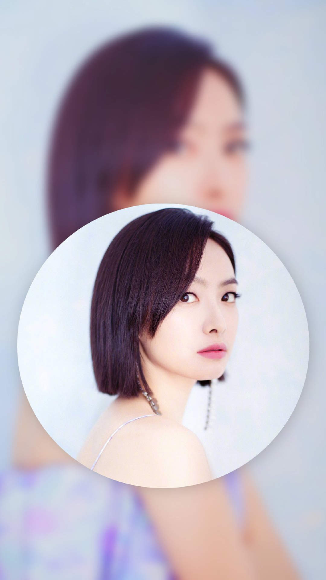 山东省青岛女演员宋茜妩媚动人写真桌面壁纸图片