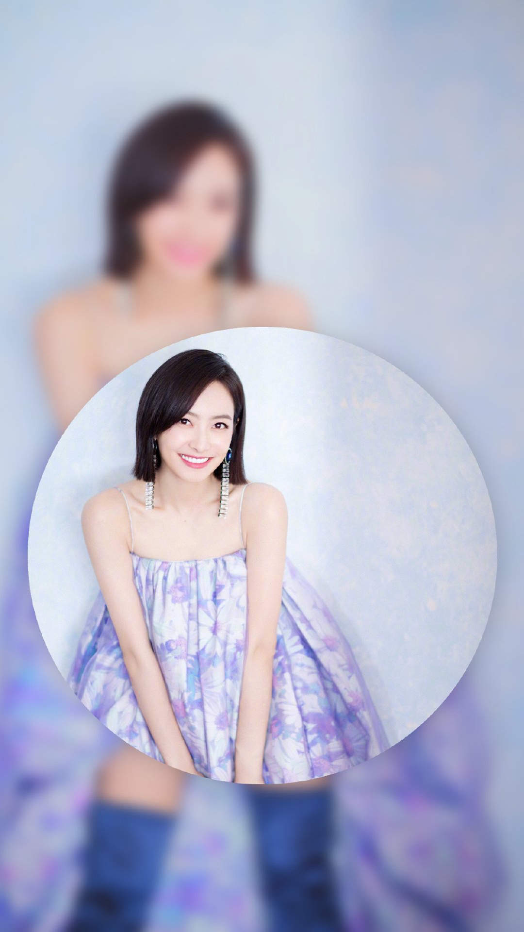 山东省青岛女演员宋茜妩媚动人写真桌面壁纸图片