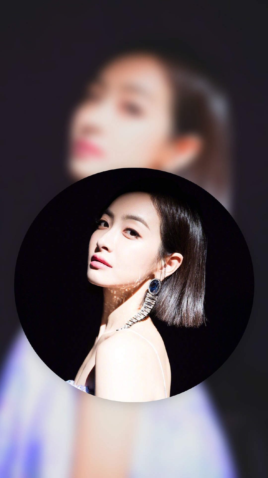 山东省青岛女演员宋茜妩媚动人写真桌面壁纸图片