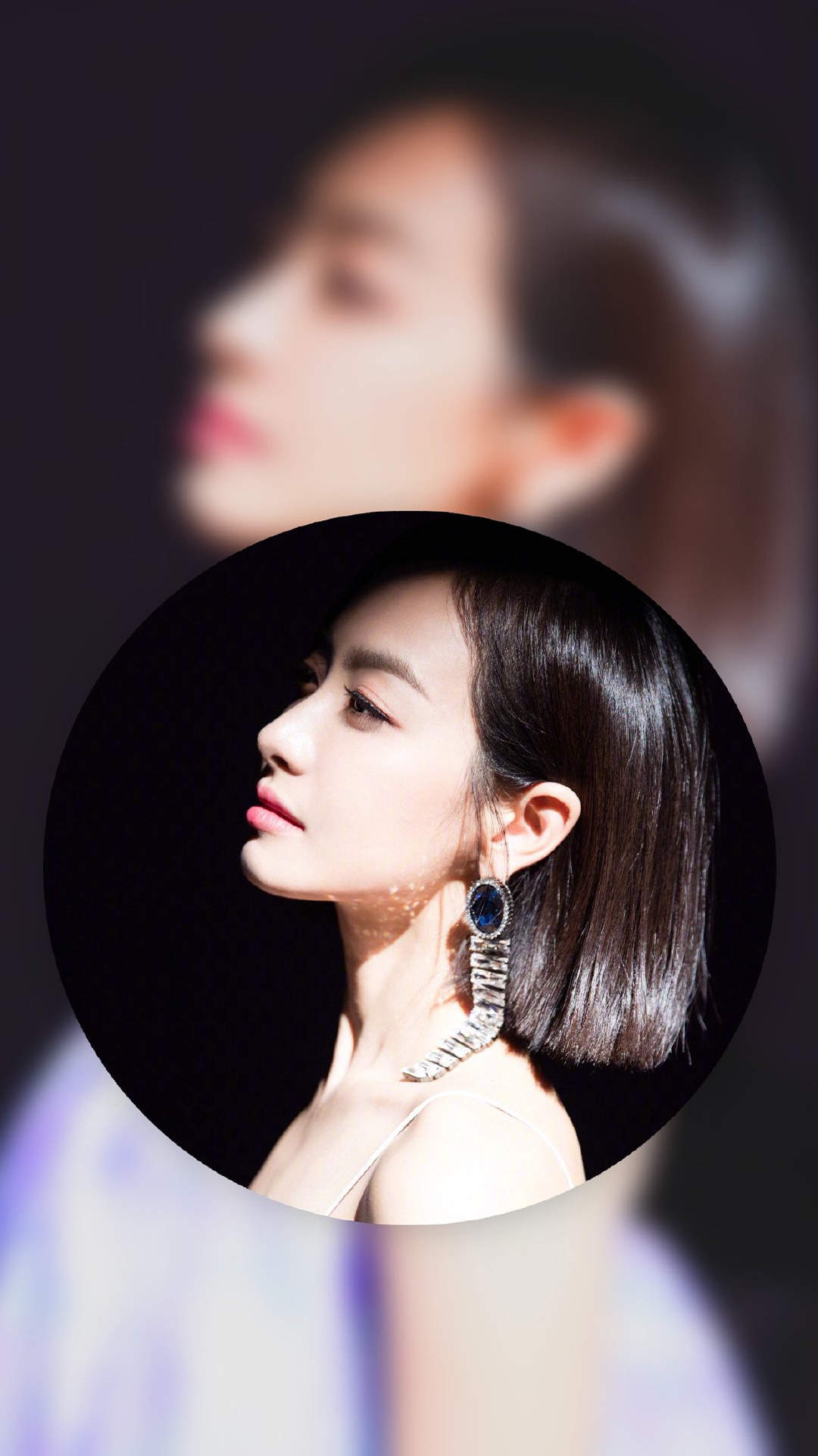 山东省青岛女演员宋茜妩媚动人写真桌面壁纸图片
