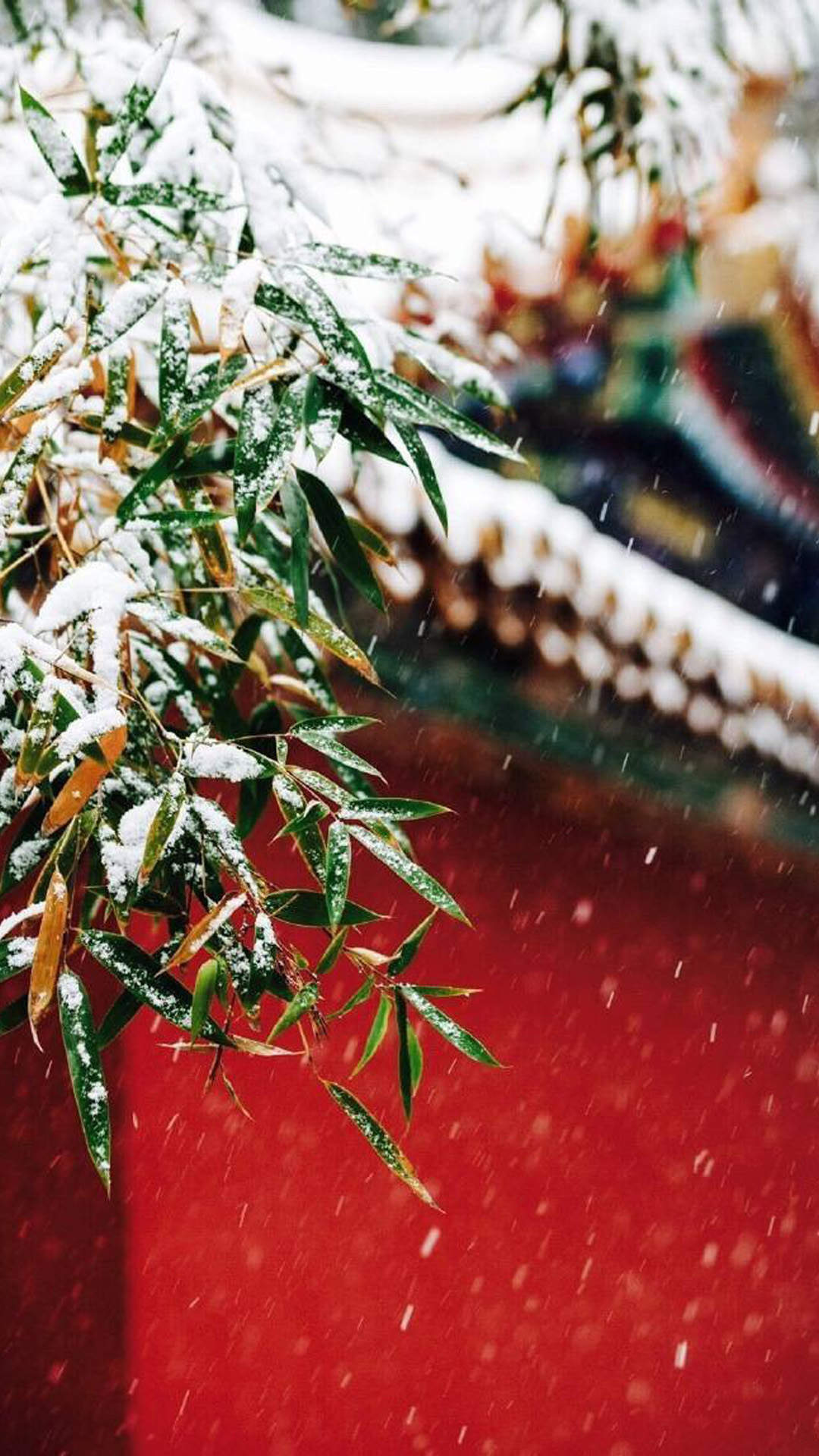 故宫唯美雪景图片手机壁纸图片