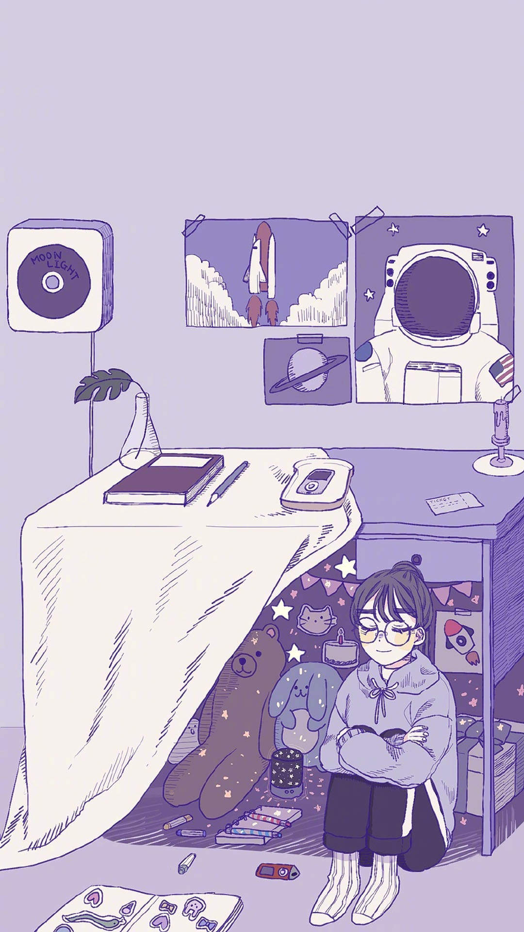 可爱女生创意手机壁纸图片图片