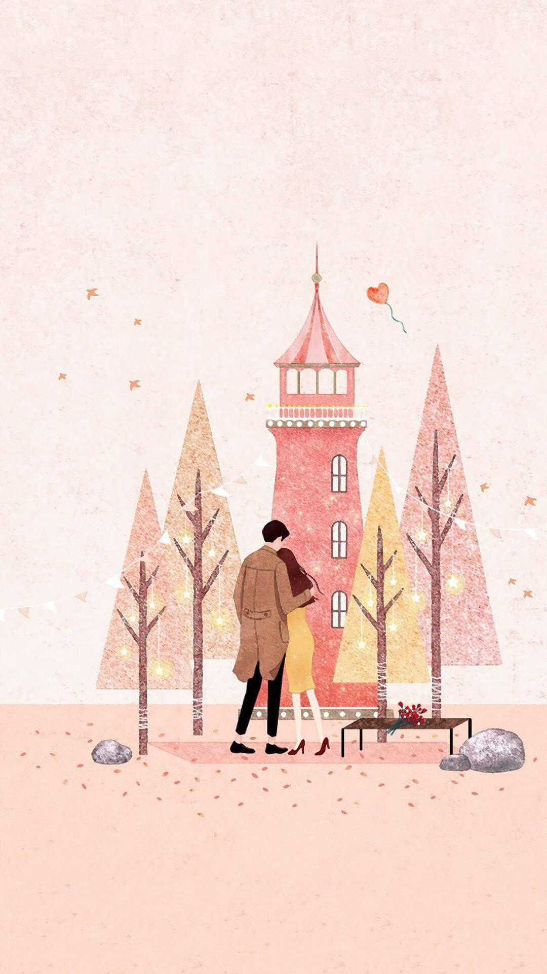 爱情浪漫清新主题手机壁纸图片