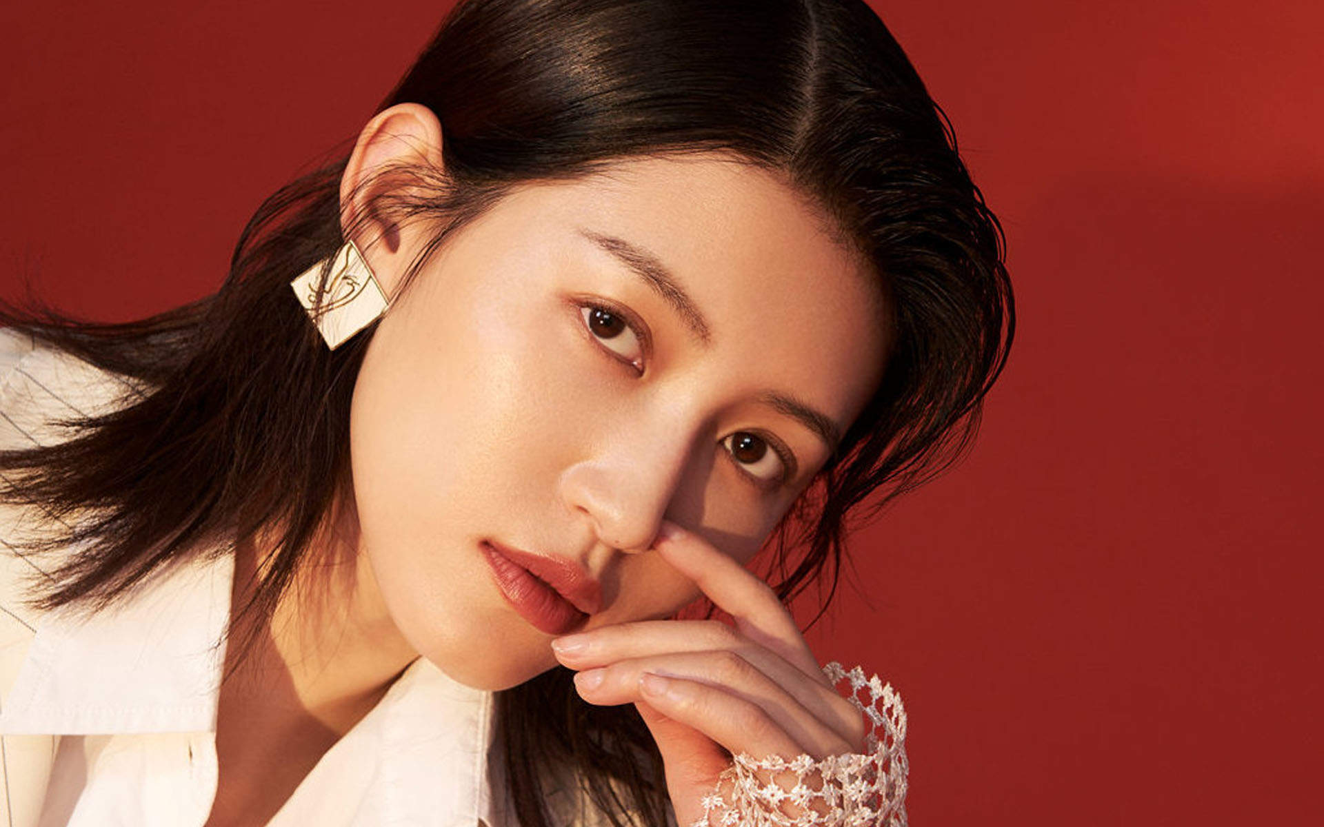 高清湖南衡阳美女气质美女苏青白色系珠宝写真图片图片