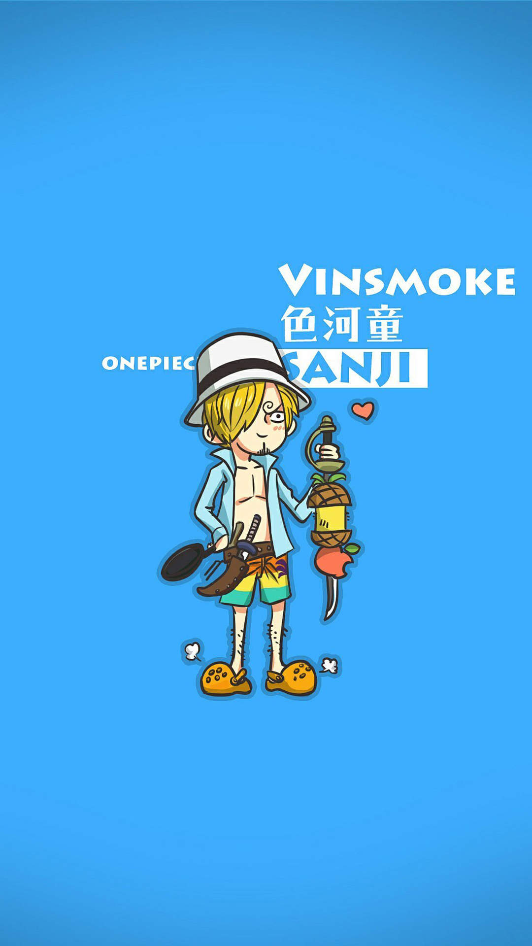 《海贼王》黑白手绘高清手机壁纸图片
