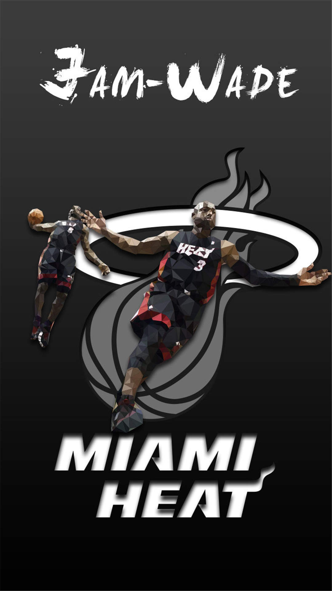 NBA篮球明星帅气扣篮高清酷炫手机壁纸图片