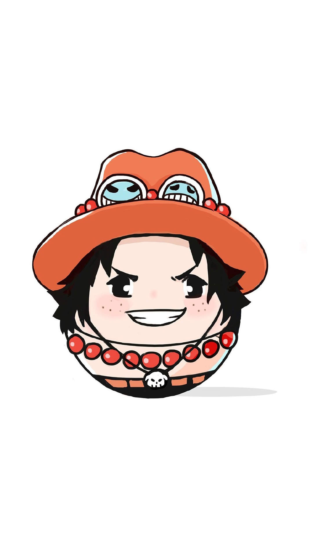 《海贼王》黑白手绘高清手机壁纸图片