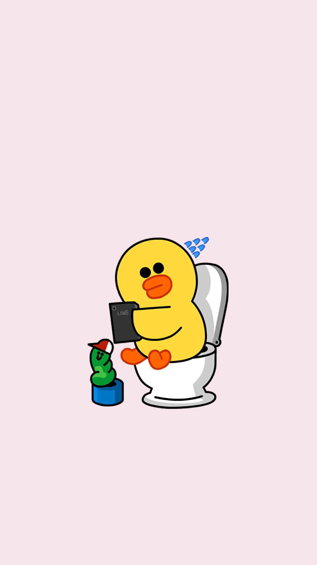 可爱小黄鸭高清手机壁纸图片