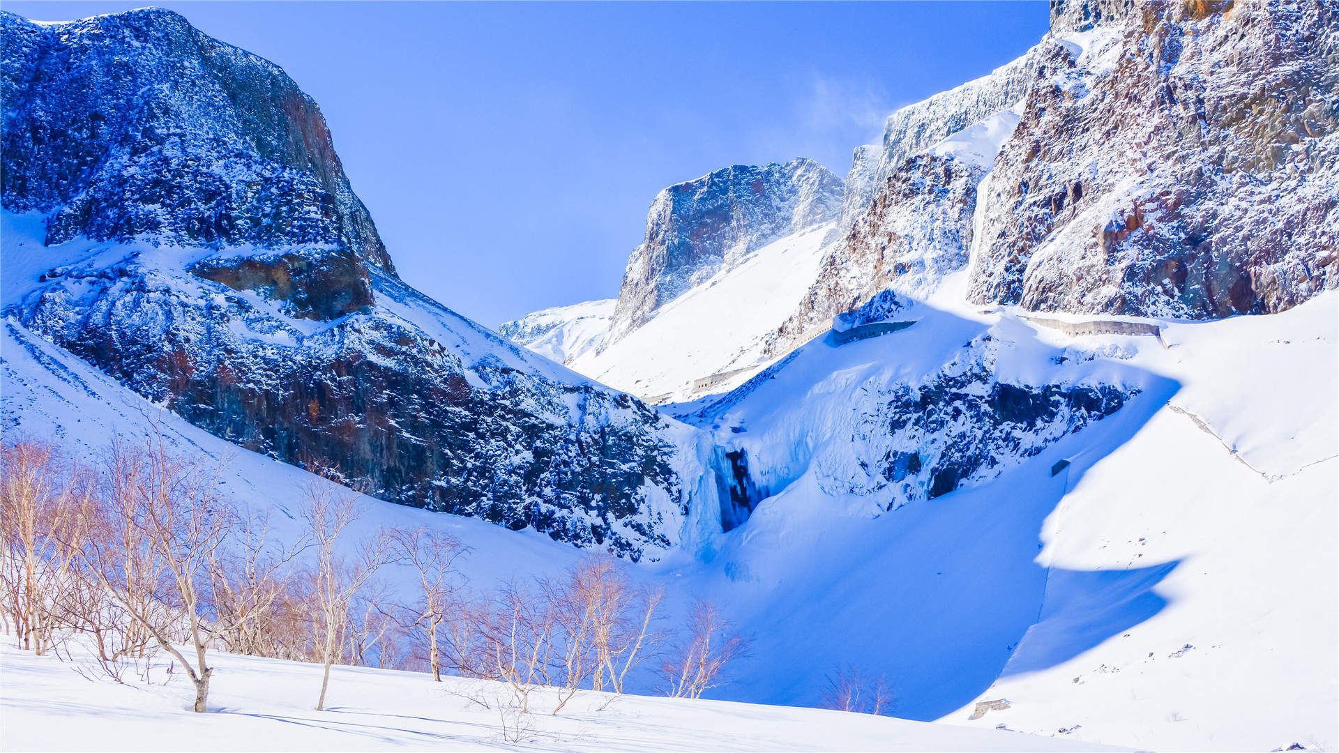 奥地利小镇唯美雪景图片桌面壁纸图片