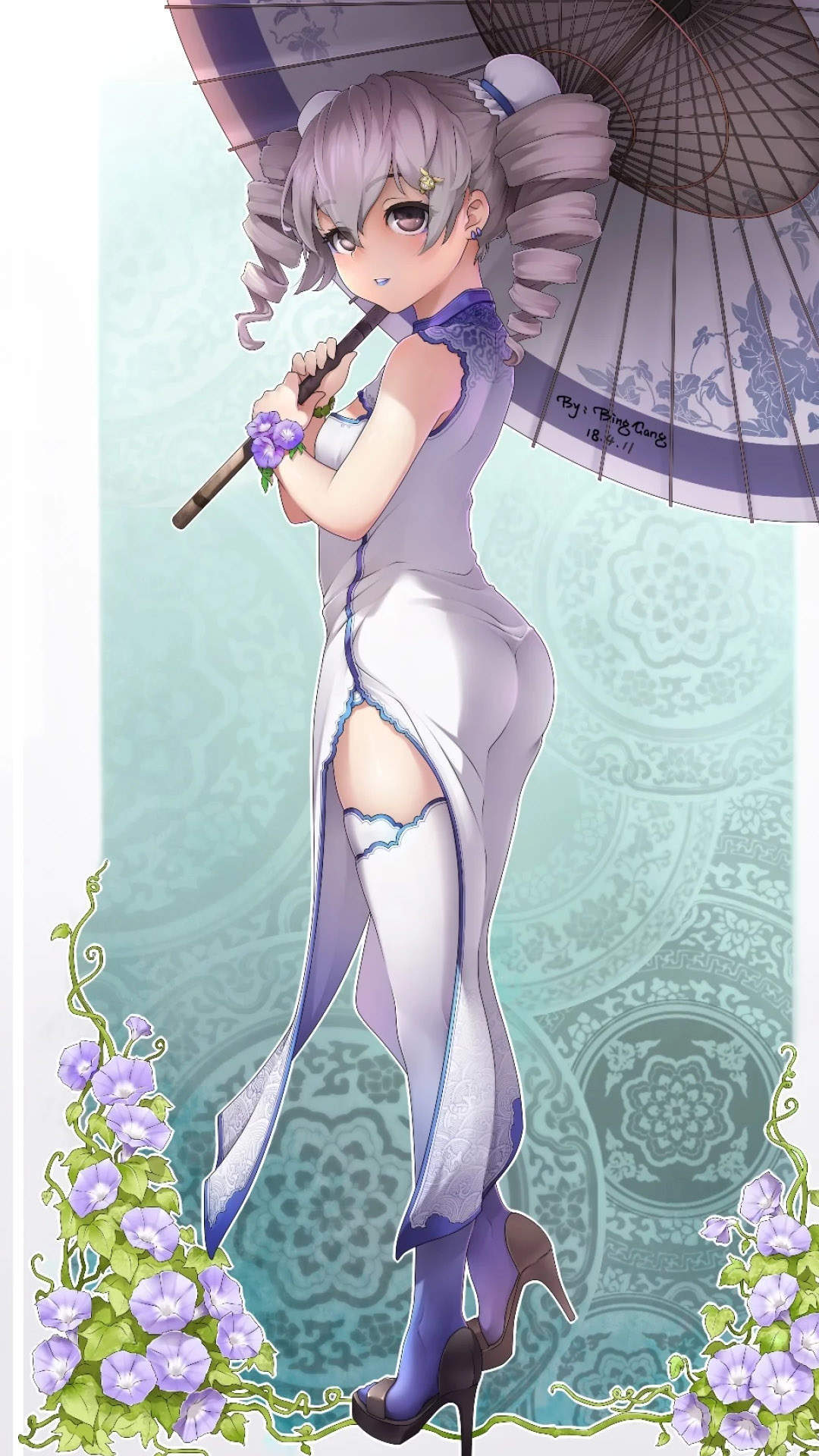 动感动漫少女高清电脑桌面壁纸图片