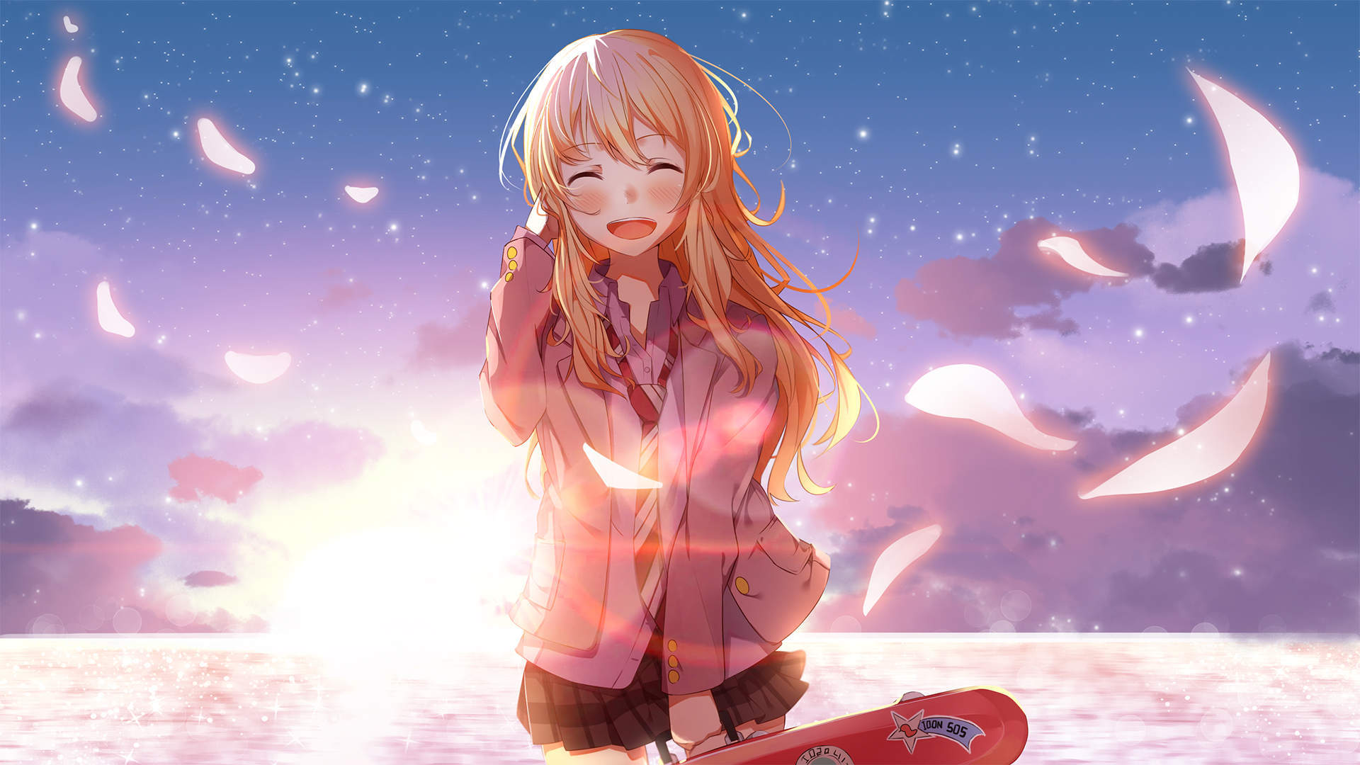 动漫少女唯美插画桌面壁纸图片