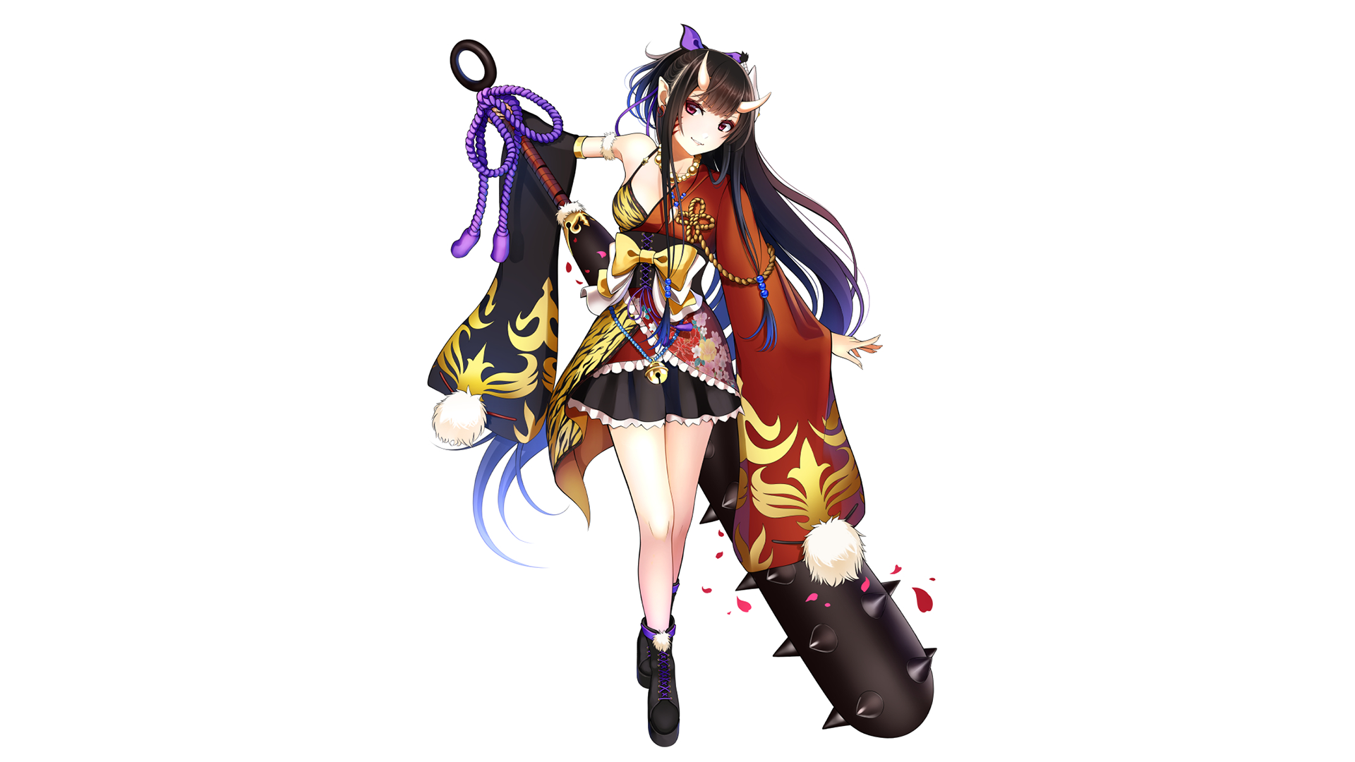 动感动漫少女高清电脑桌面壁纸图片