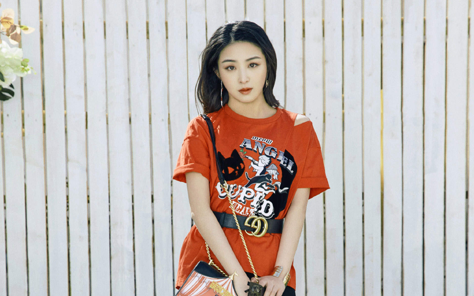 张含韵时尚魅力写真图片桌面壁纸图片