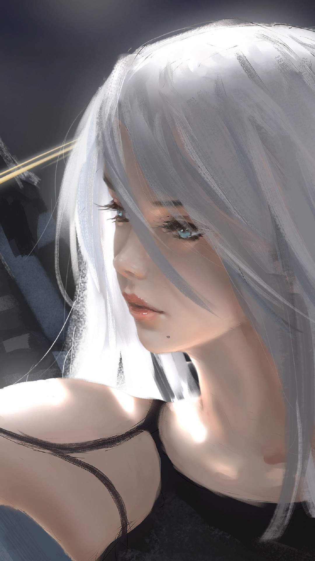 二次元动漫人物手绘插画手机壁纸图片